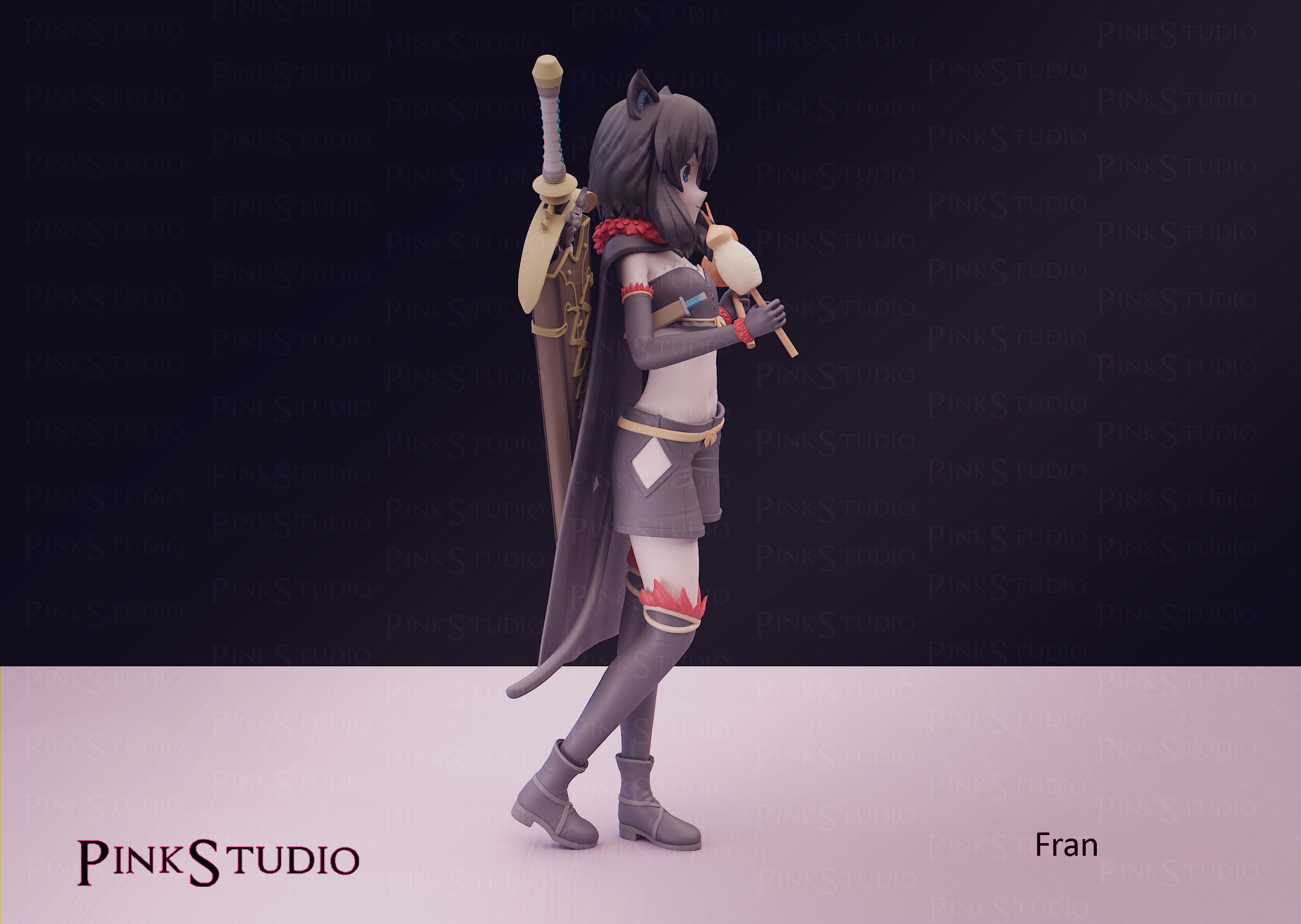 Reincarnated as a sword - Fran 3D print model_6