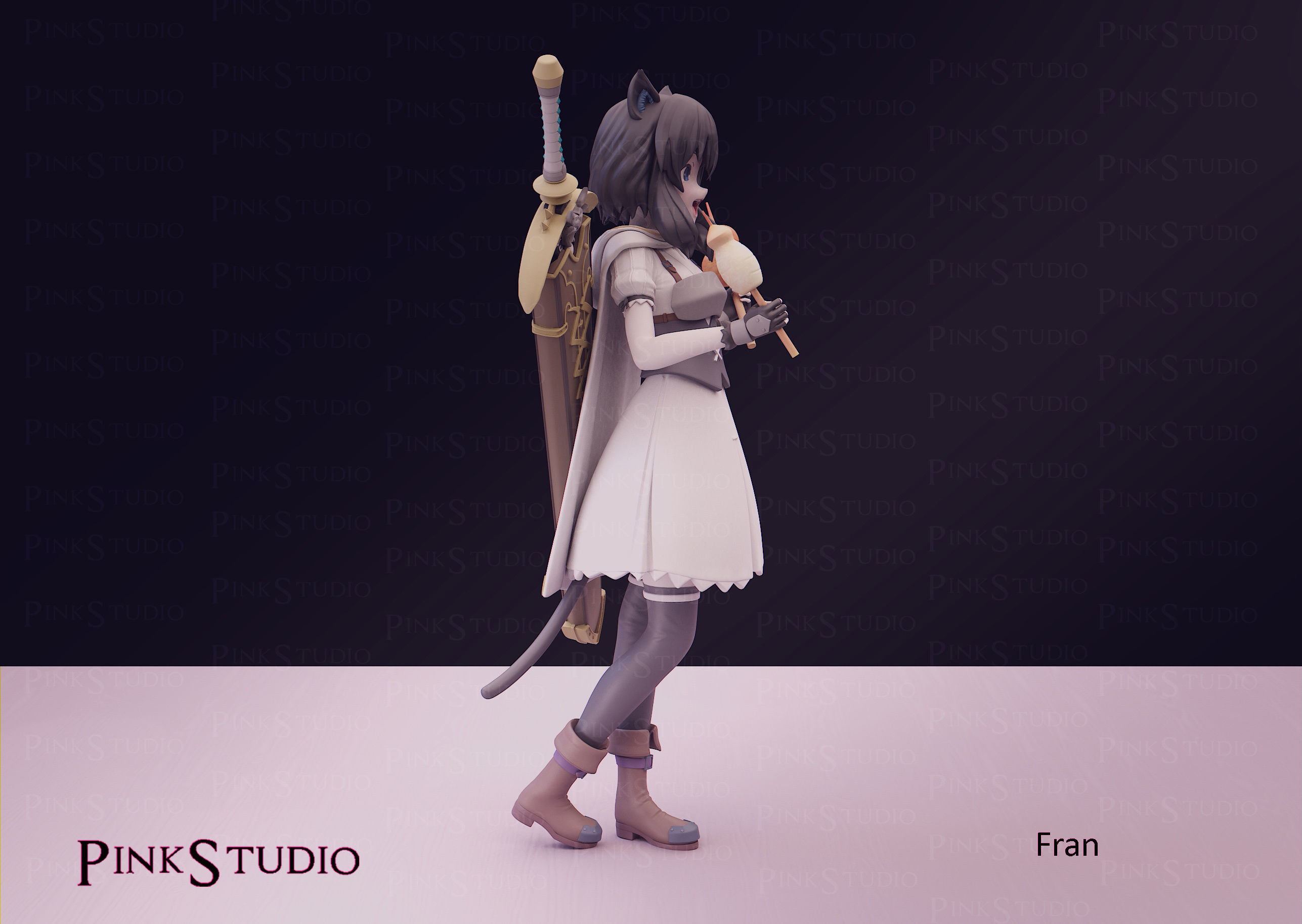 Reincarnated as a sword - Fran 3D print model_5
