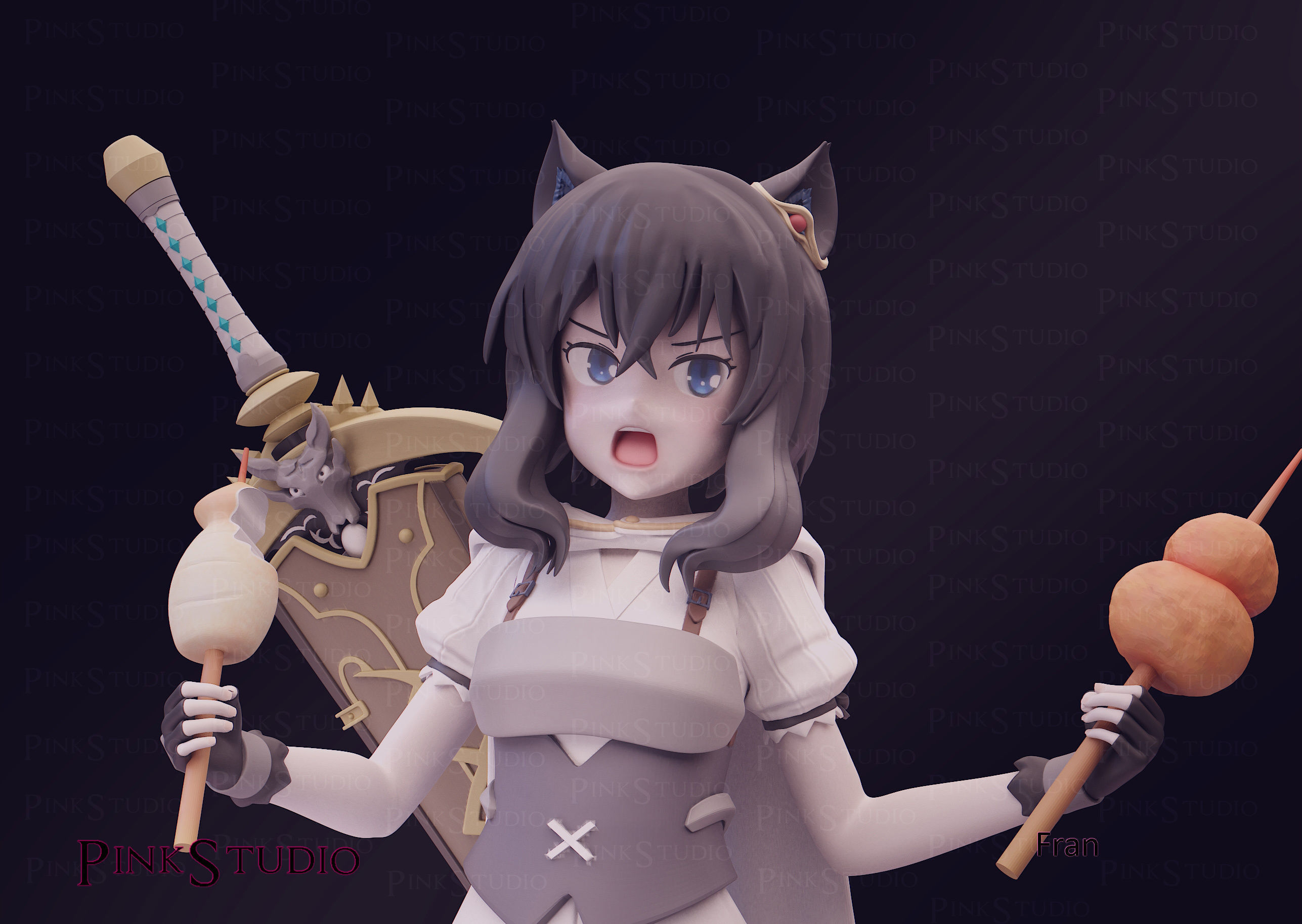 Reincarnated as a sword - Fran 3D print model_19