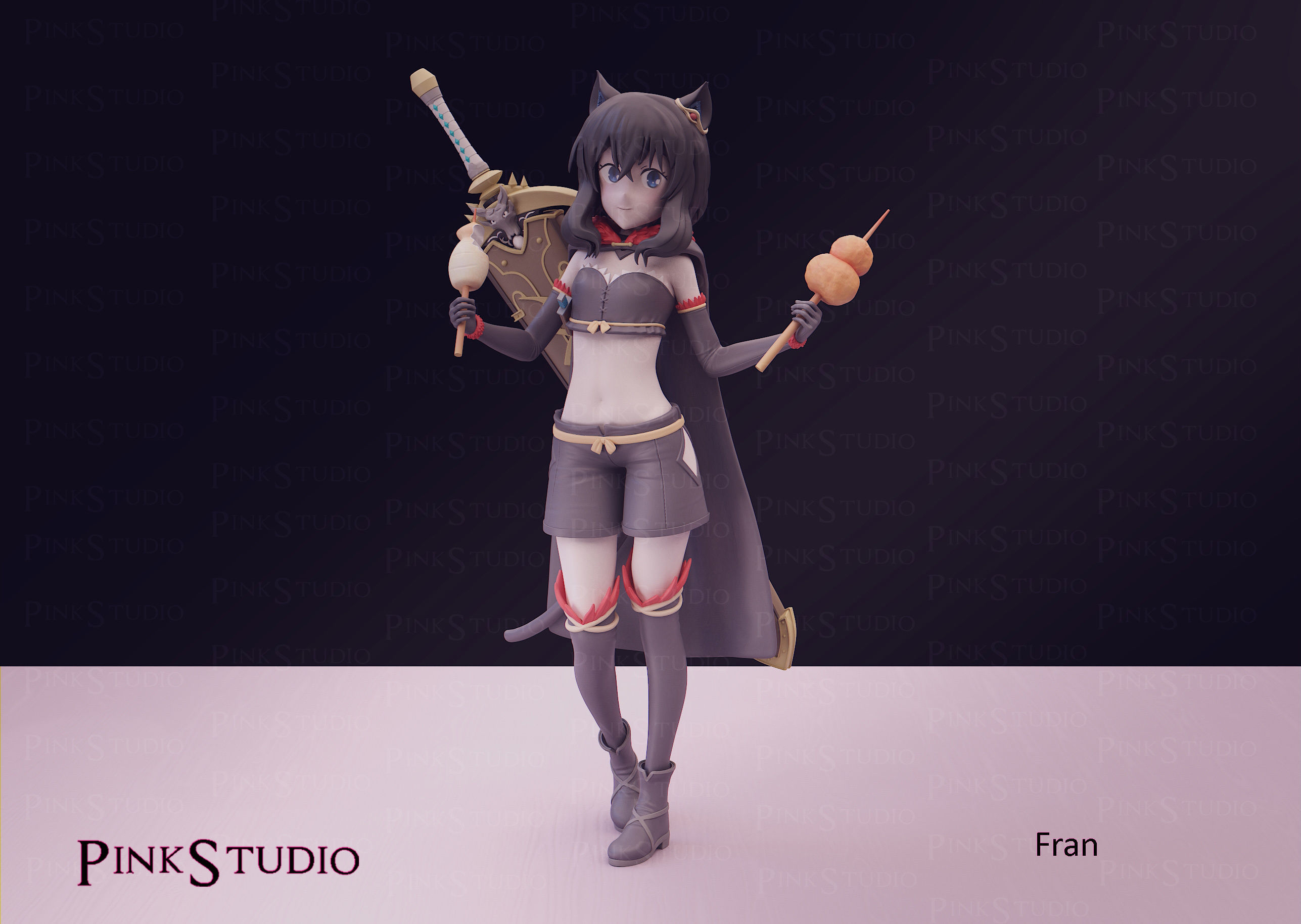 Reincarnated as a sword - Fran 3D print model_2