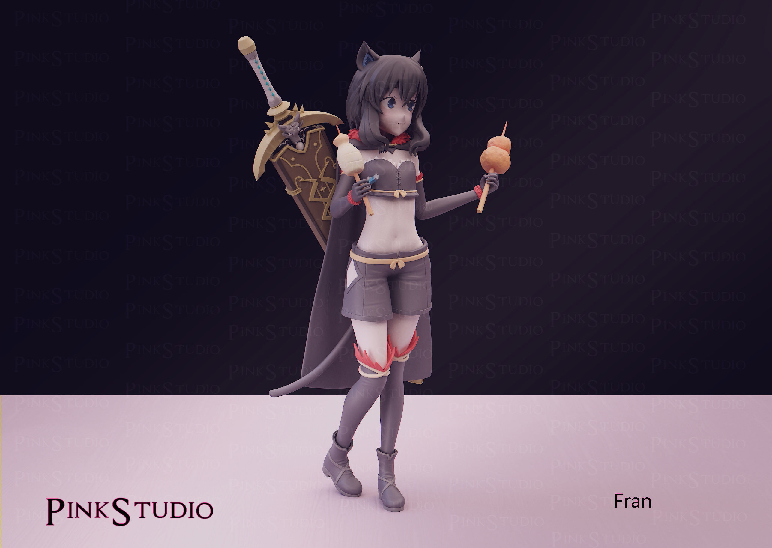 Reincarnated as a sword - Fran 3D print model_4