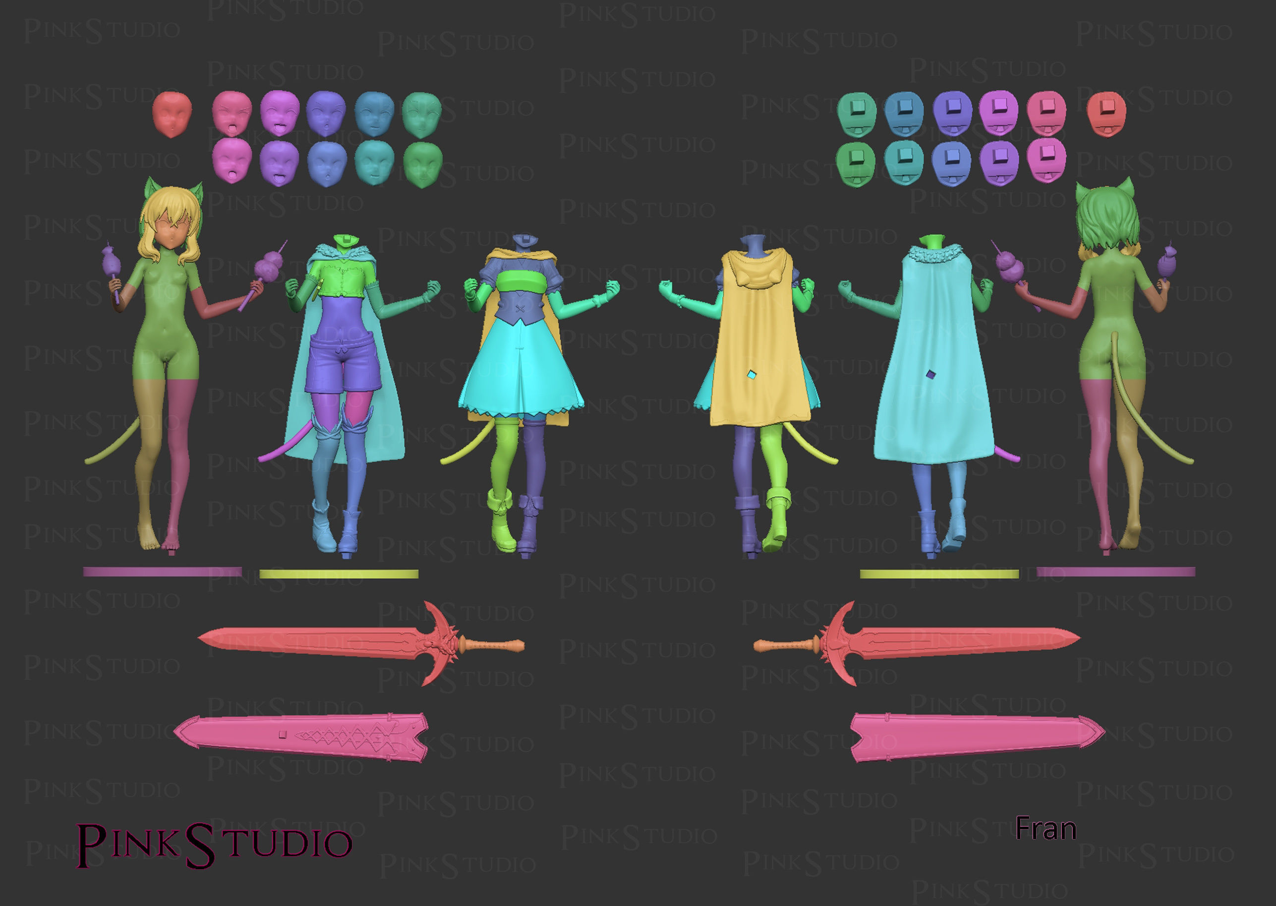 Reincarnated as a sword - Fran 3D print model_23