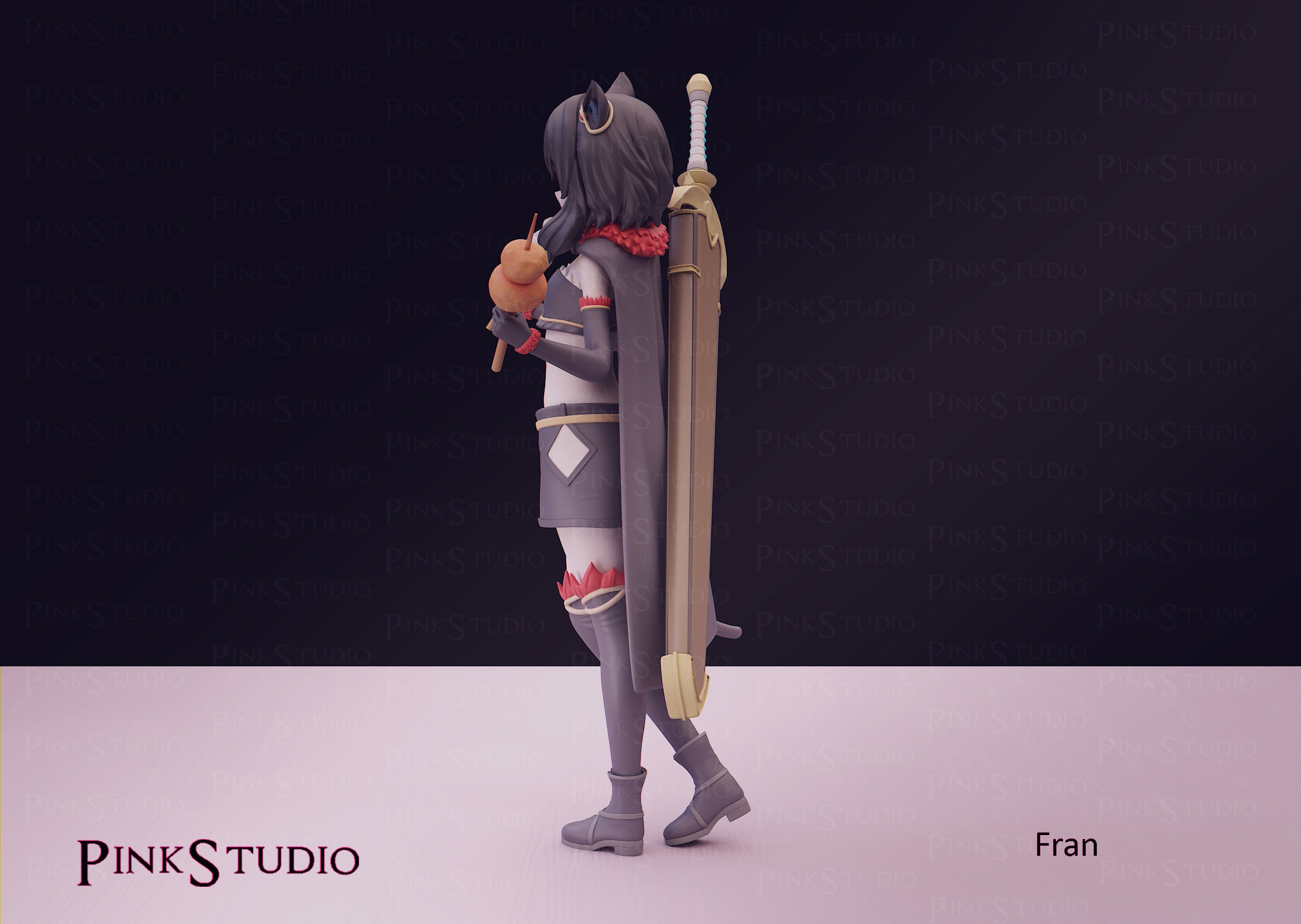 Reincarnated as a sword - Fran 3D print model_14