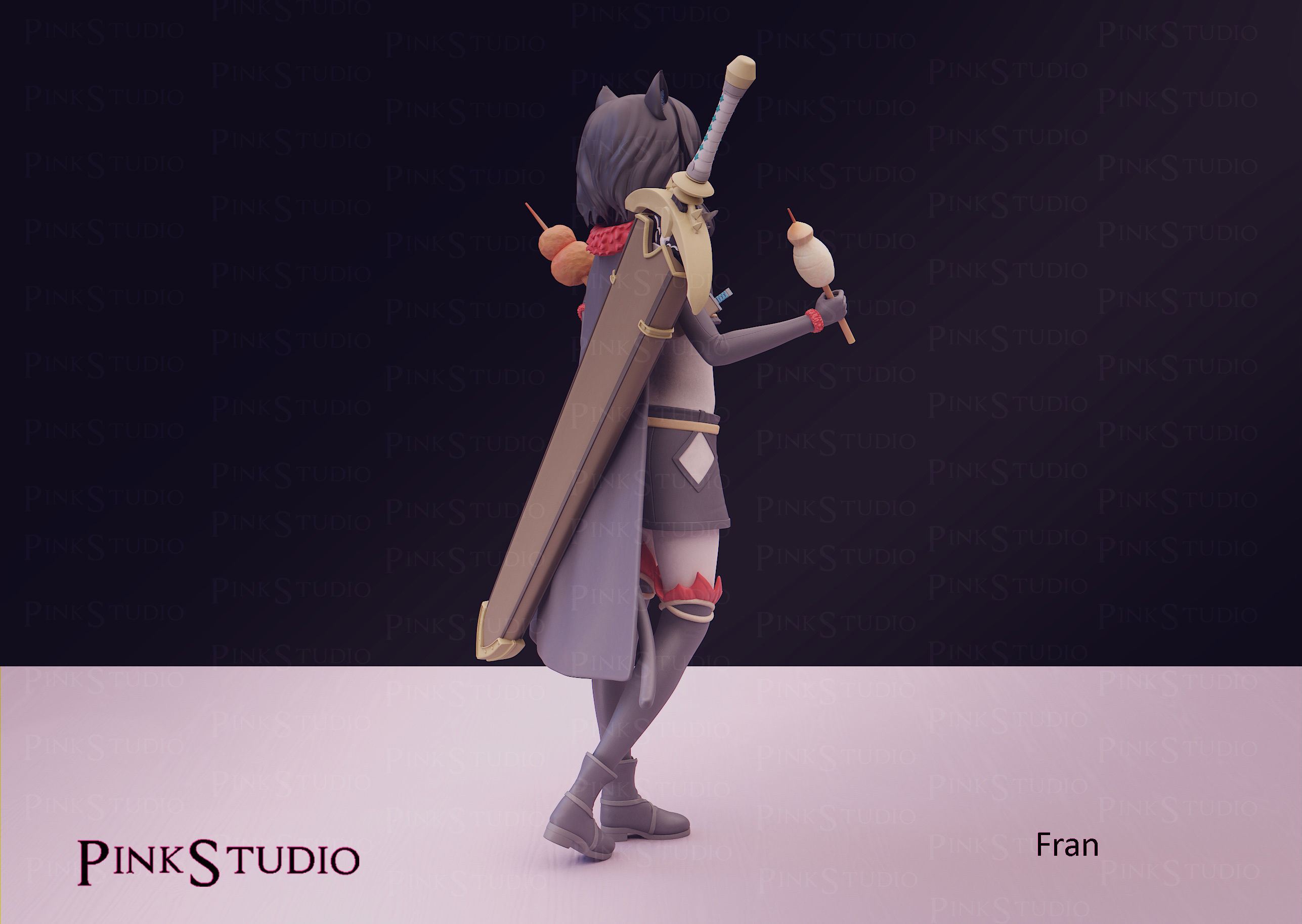 Reincarnated as a sword - Fran 3D print model_8