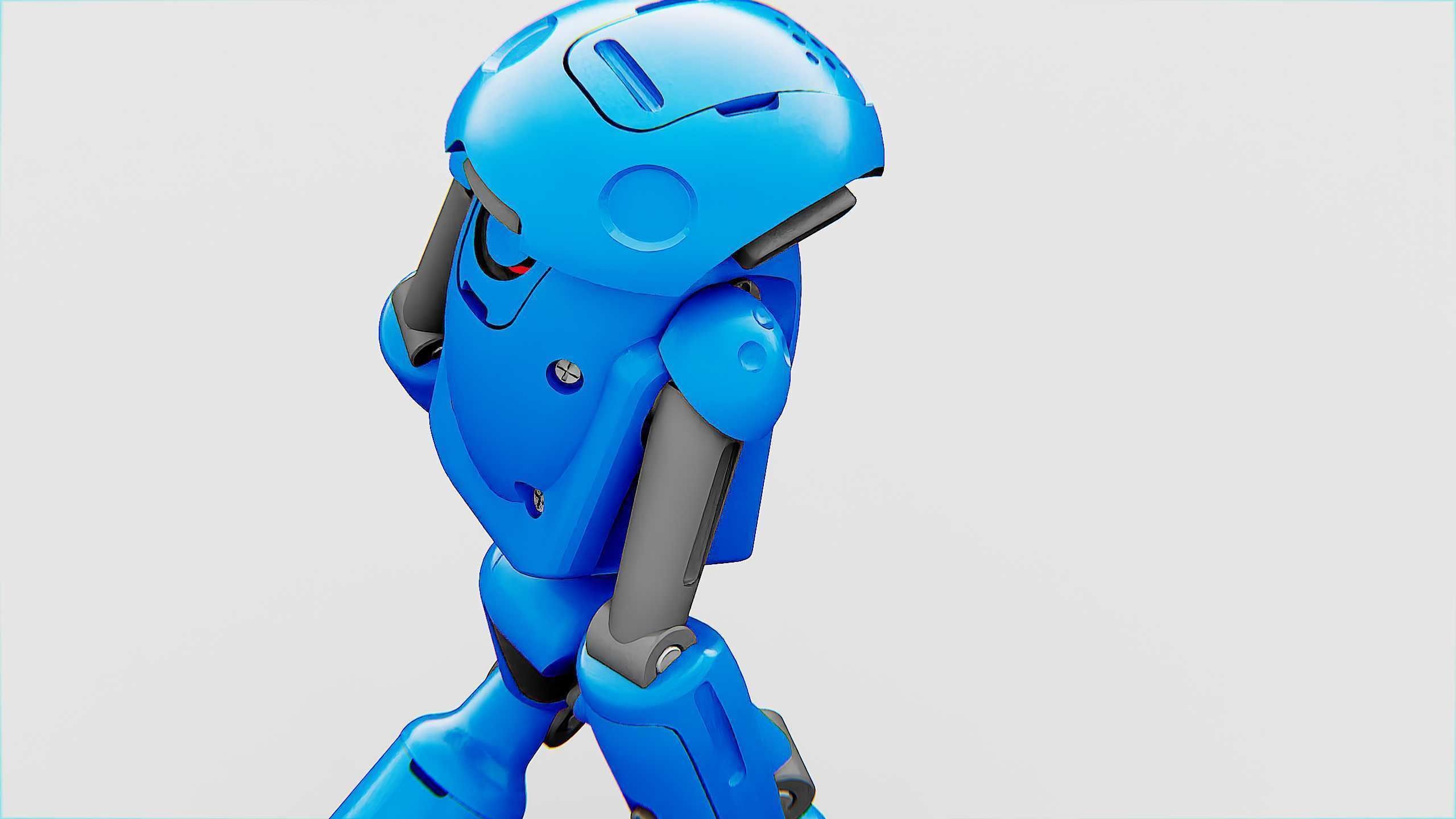 UTILITY BOT SOPHIE Rigged for Unreal Engine - Unity - MIXAMO 3D model_20