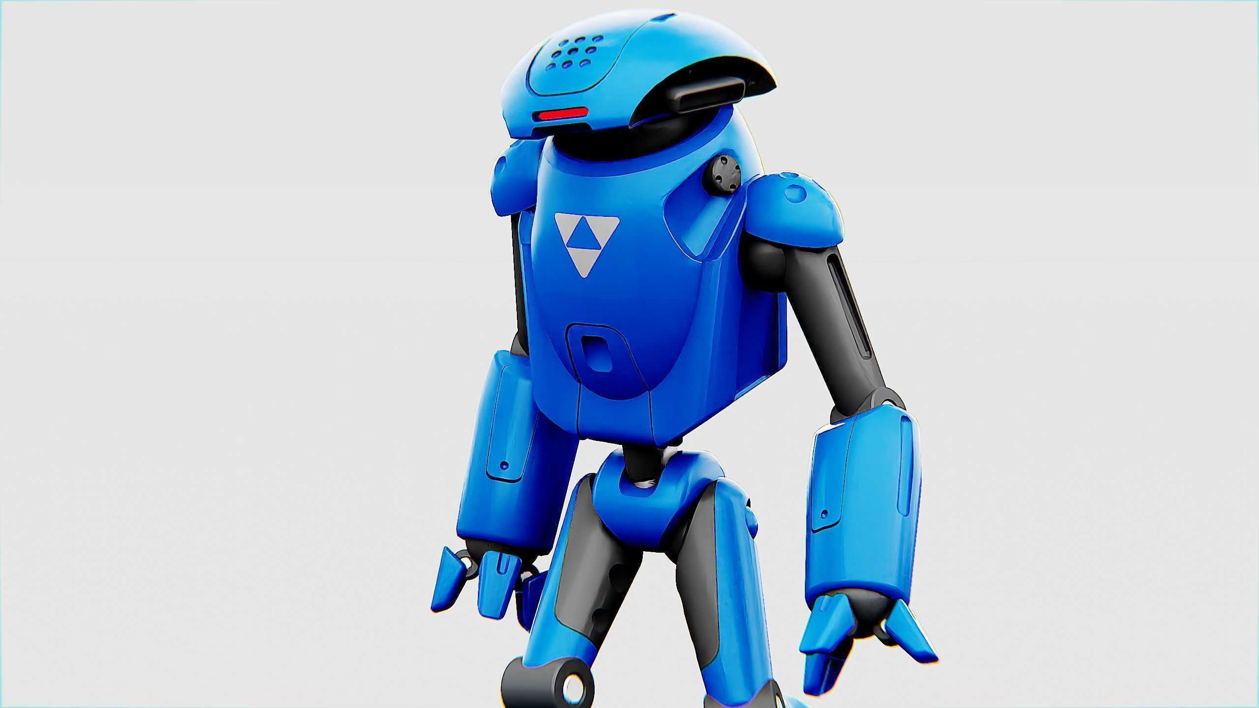 UTILITY BOT SOPHIE Rigged for Unreal Engine - Unity - MIXAMO 3D model_2
