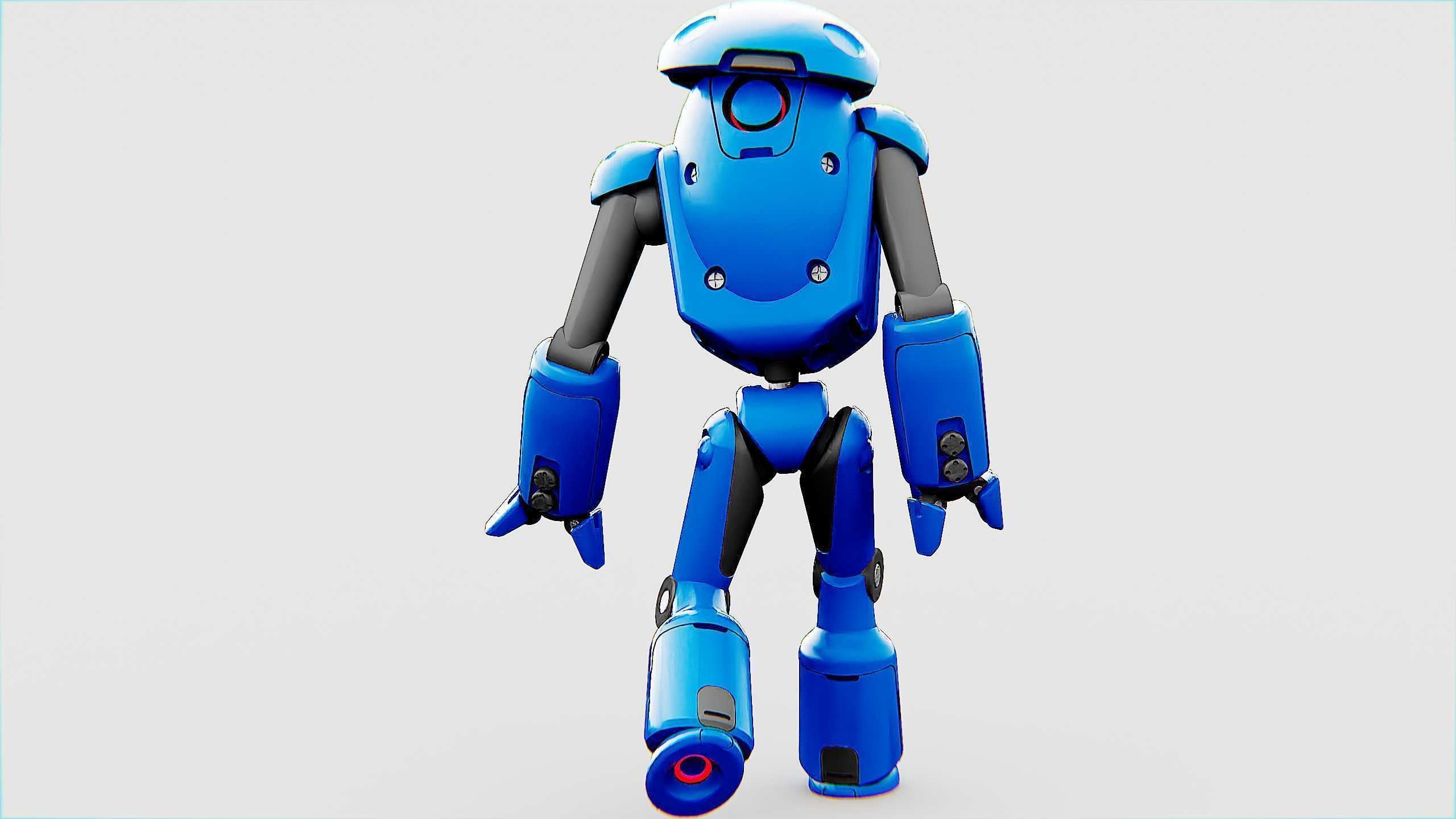 UTILITY BOT SOPHIE Rigged for Unreal Engine - Unity - MIXAMO 3D model_10