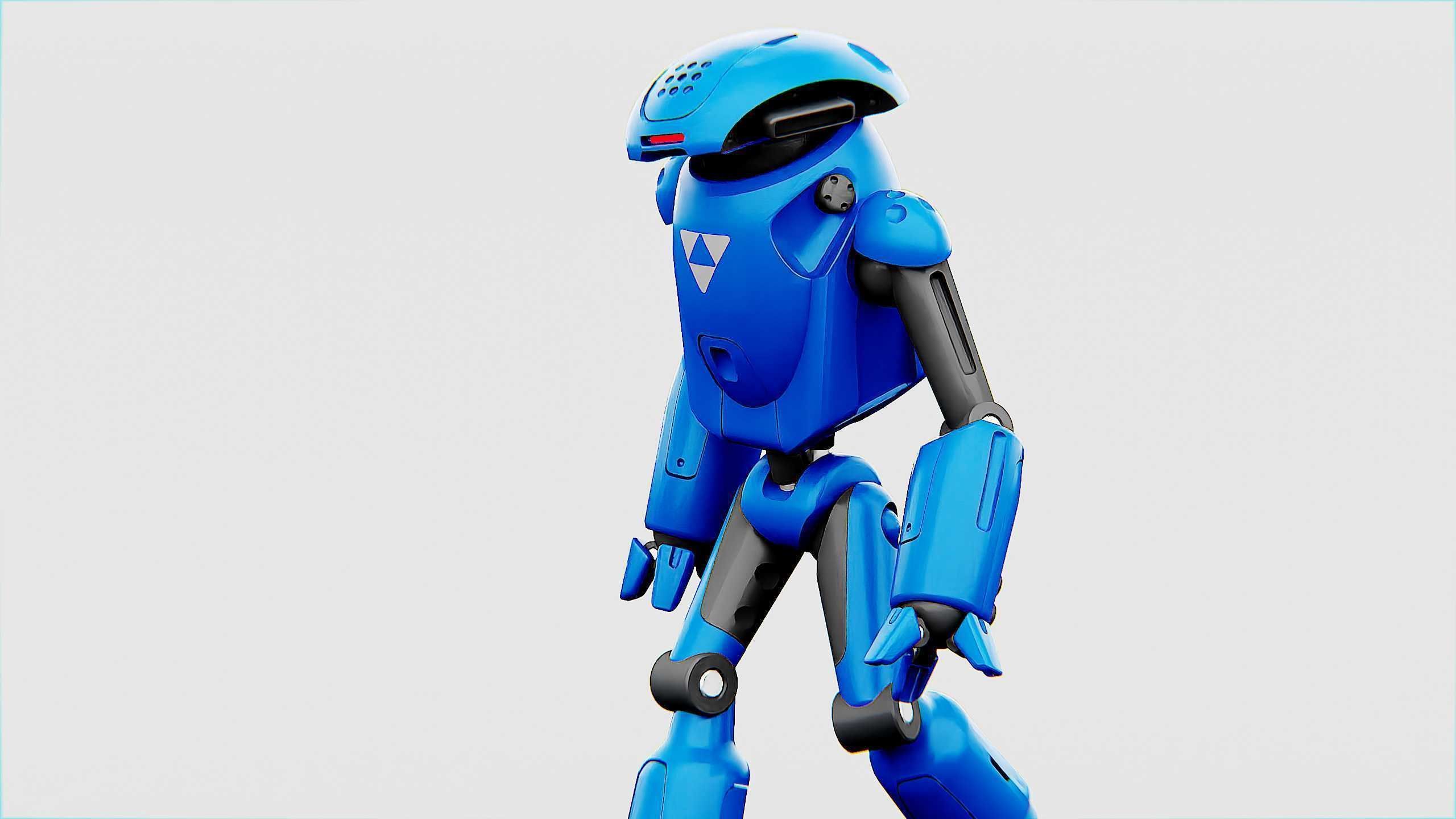 UTILITY BOT SOPHIE Rigged for Unreal Engine - Unity - MIXAMO 3D model_3