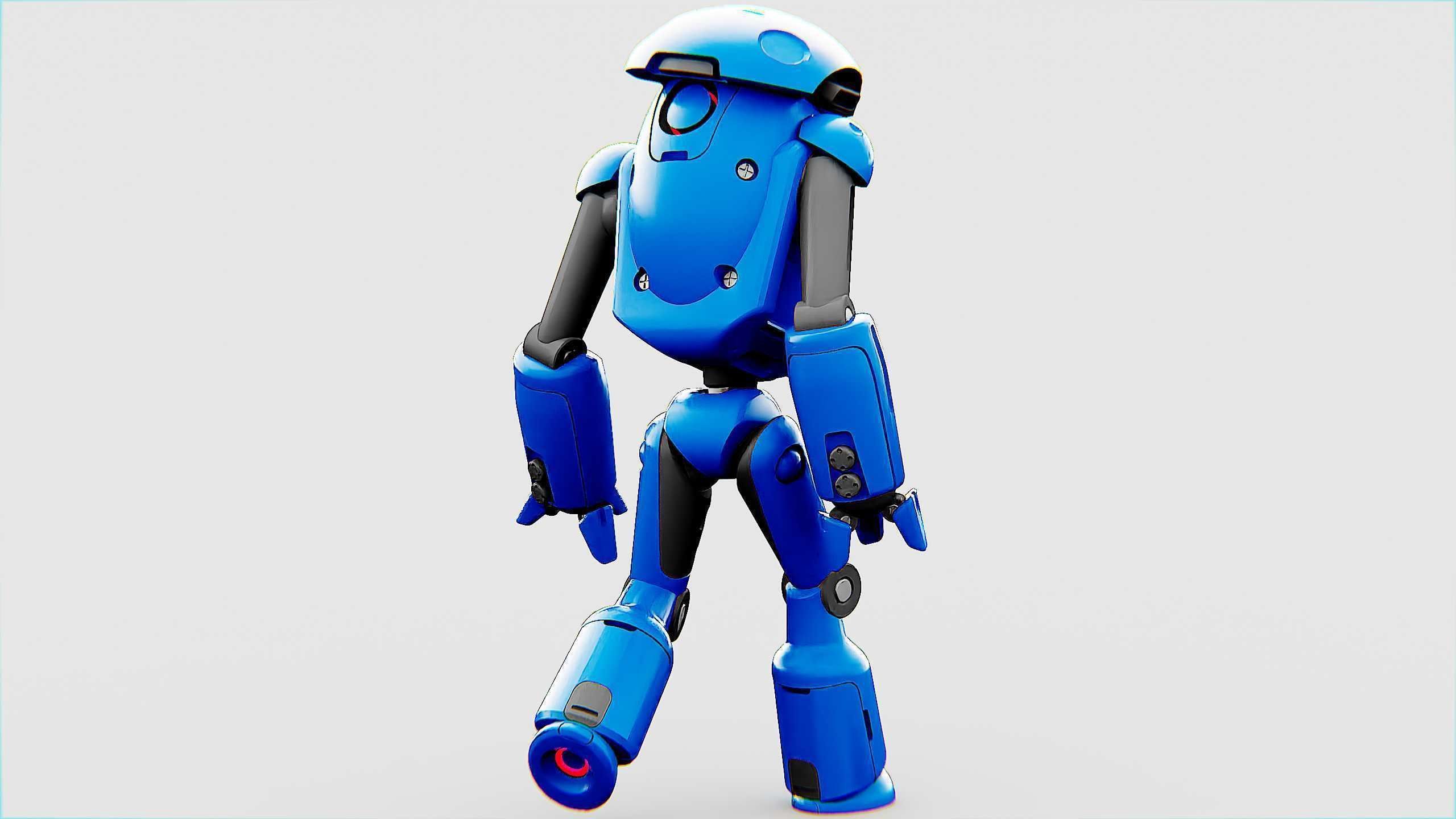 UTILITY BOT SOPHIE Rigged for Unreal Engine - Unity - MIXAMO 3D model_11