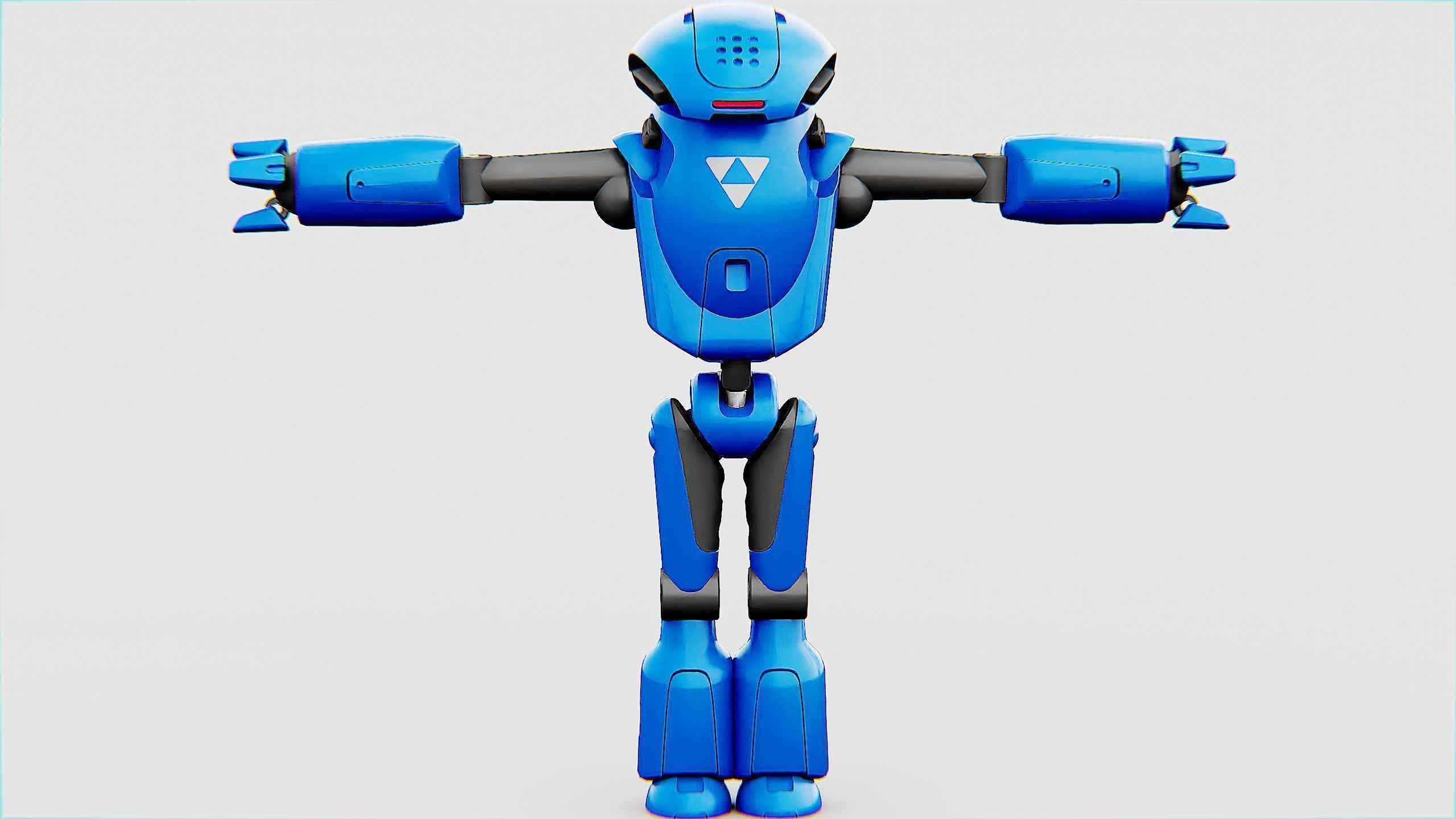 UTILITY BOT SOPHIE Rigged for Unreal Engine - Unity - MIXAMO 3D model_24