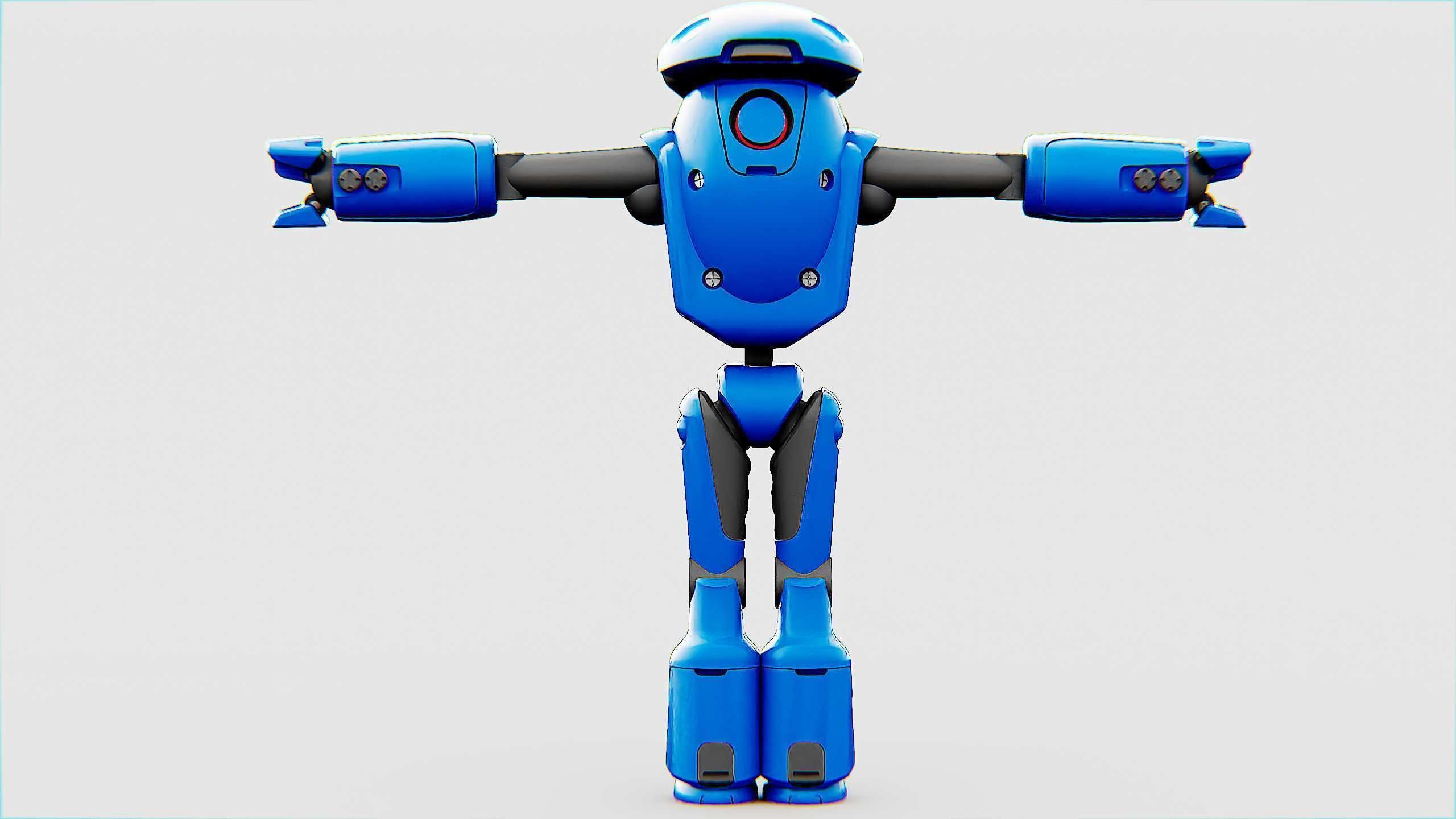 UTILITY BOT SOPHIE Rigged for Unreal Engine - Unity - MIXAMO 3D model_25