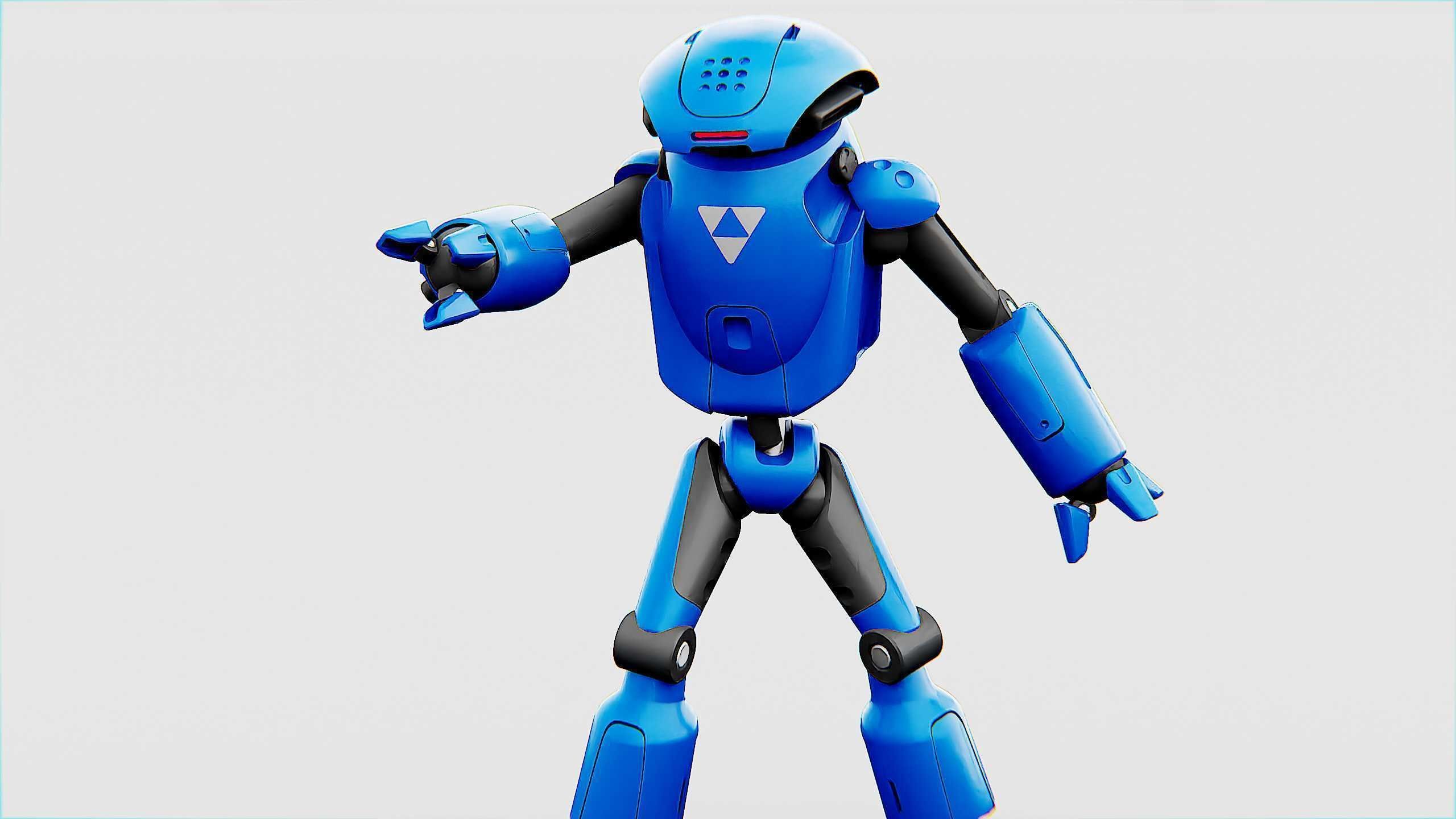 UTILITY BOT SOPHIE Rigged for Unreal Engine - Unity - MIXAMO 3D model_26