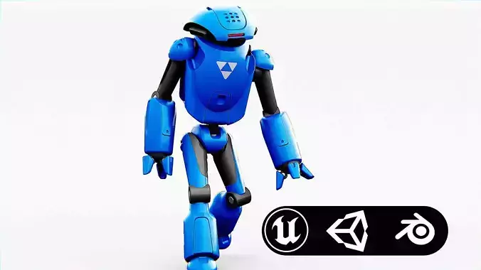 UTILITY BOT SOPHIE Rigged for Unreal Engine - Unity - MIXAMO  3D model