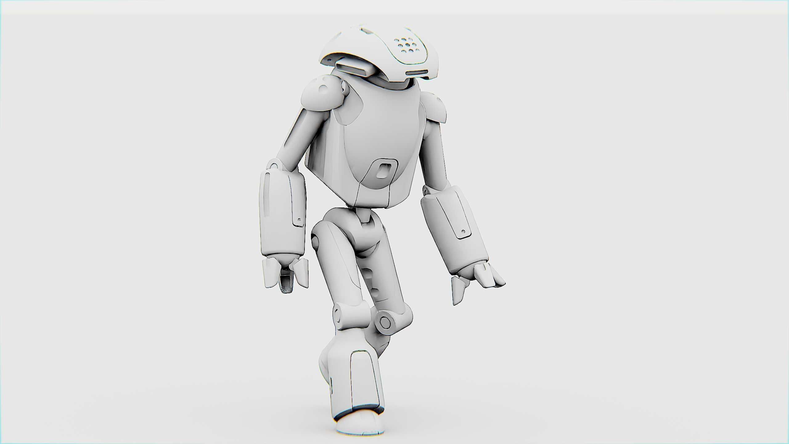 UTILITY BOT SOPHIE Rigged for Unreal Engine - Unity - MIXAMO 3D model_35