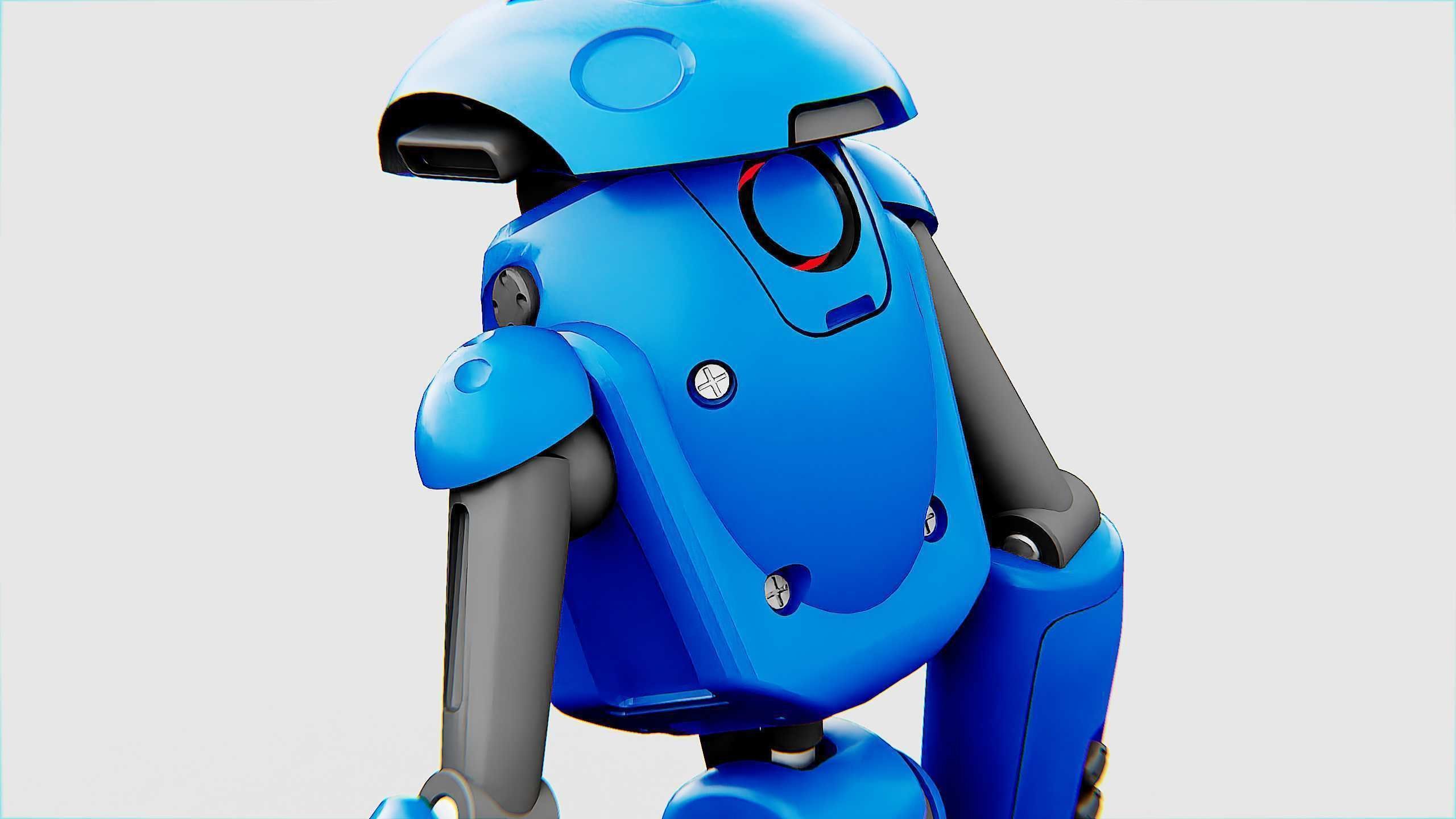 UTILITY BOT SOPHIE Rigged for Unreal Engine - Unity - MIXAMO 3D model_19