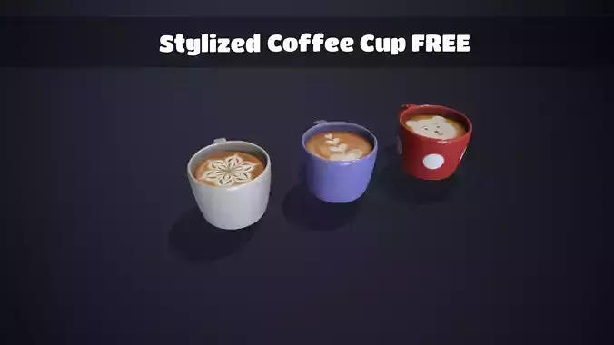 Stylized Coffee cup pack FREE