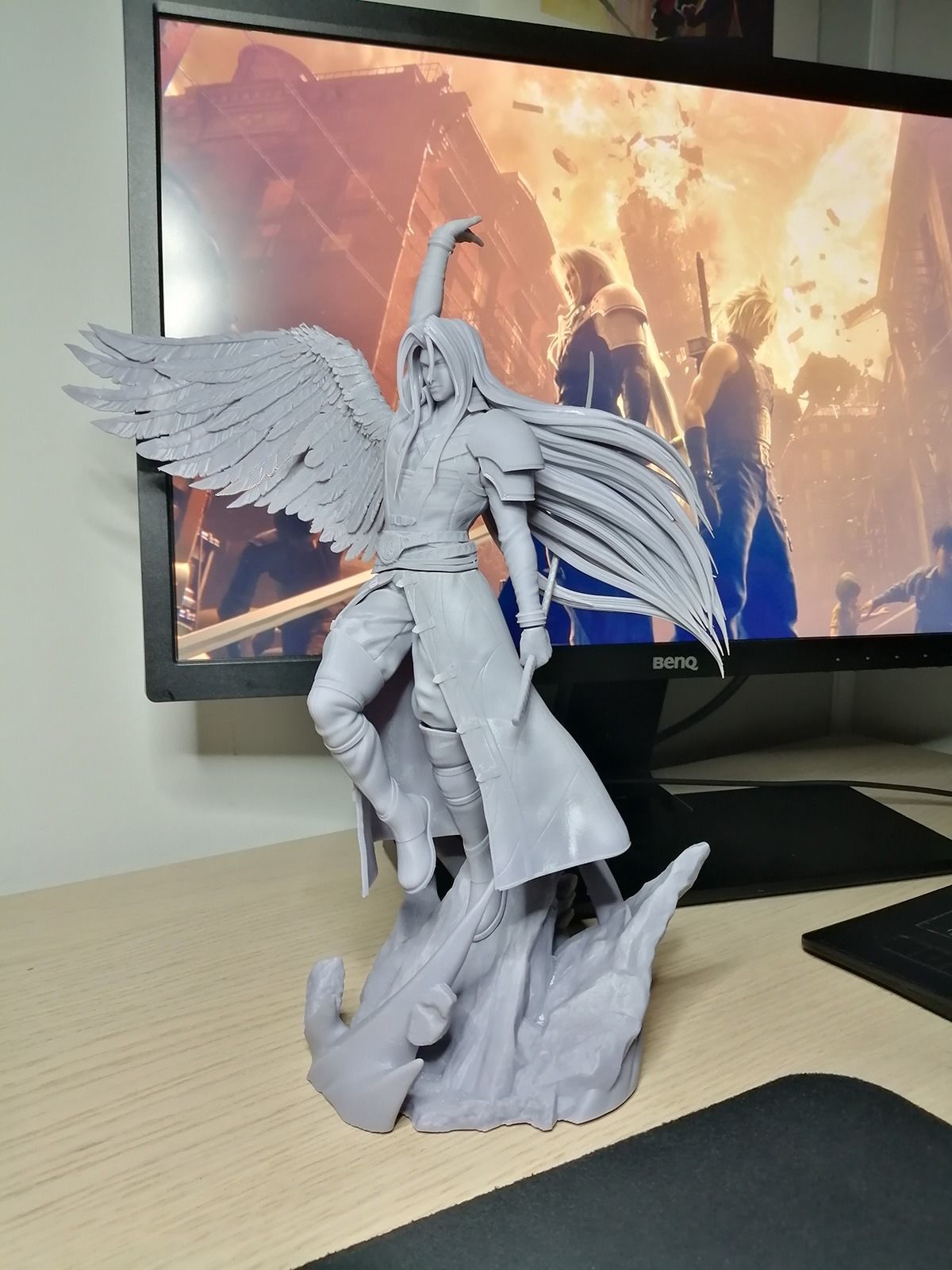 Sephiroth Statue 3D PRINT READY 3D print model_9
