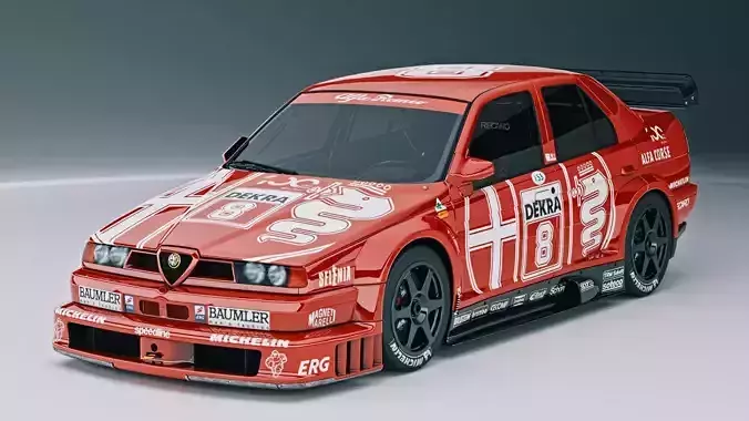 alfa romeo 155 ti v6 Low-poly 3D model