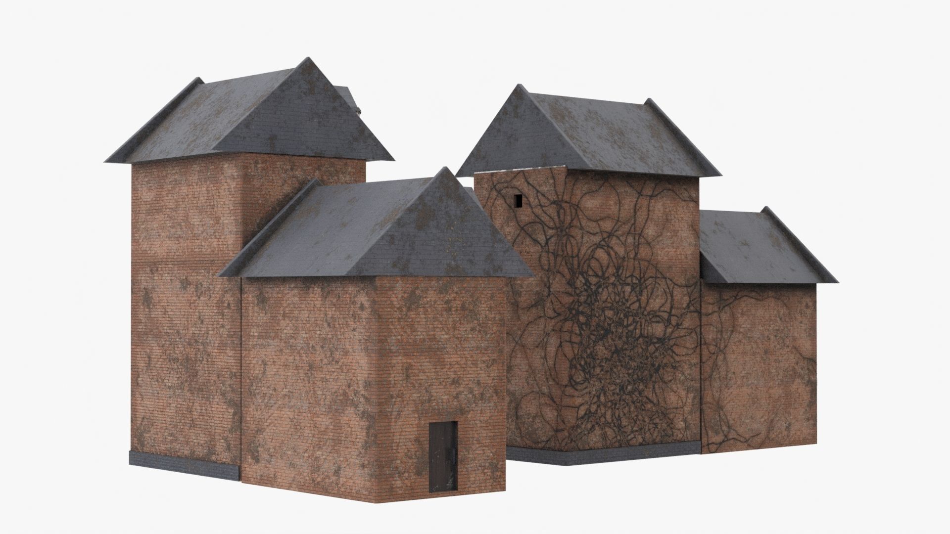 Detailed 4K Old House 3D model_4