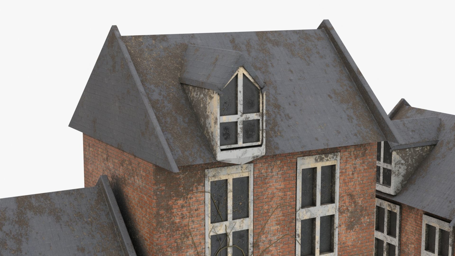 Detailed 4K Old House 3D model_8