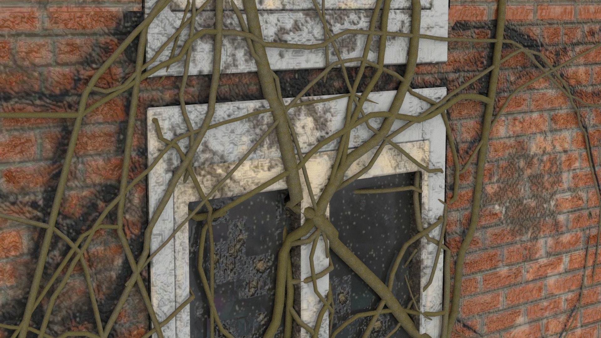 Detailed 4K Old House 3D model_11