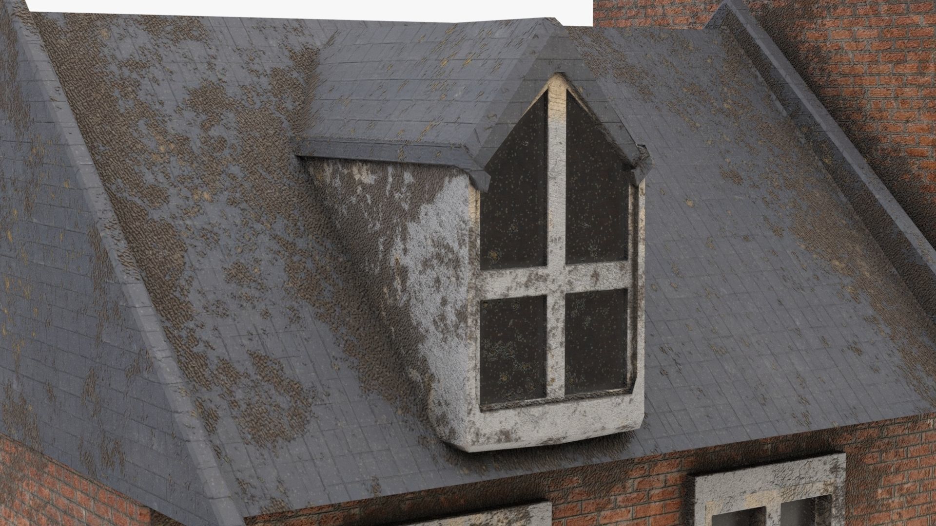 Detailed 4K Old House 3D model_17