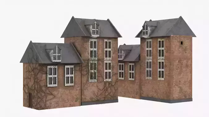 Detailed 4K Old House 3D model