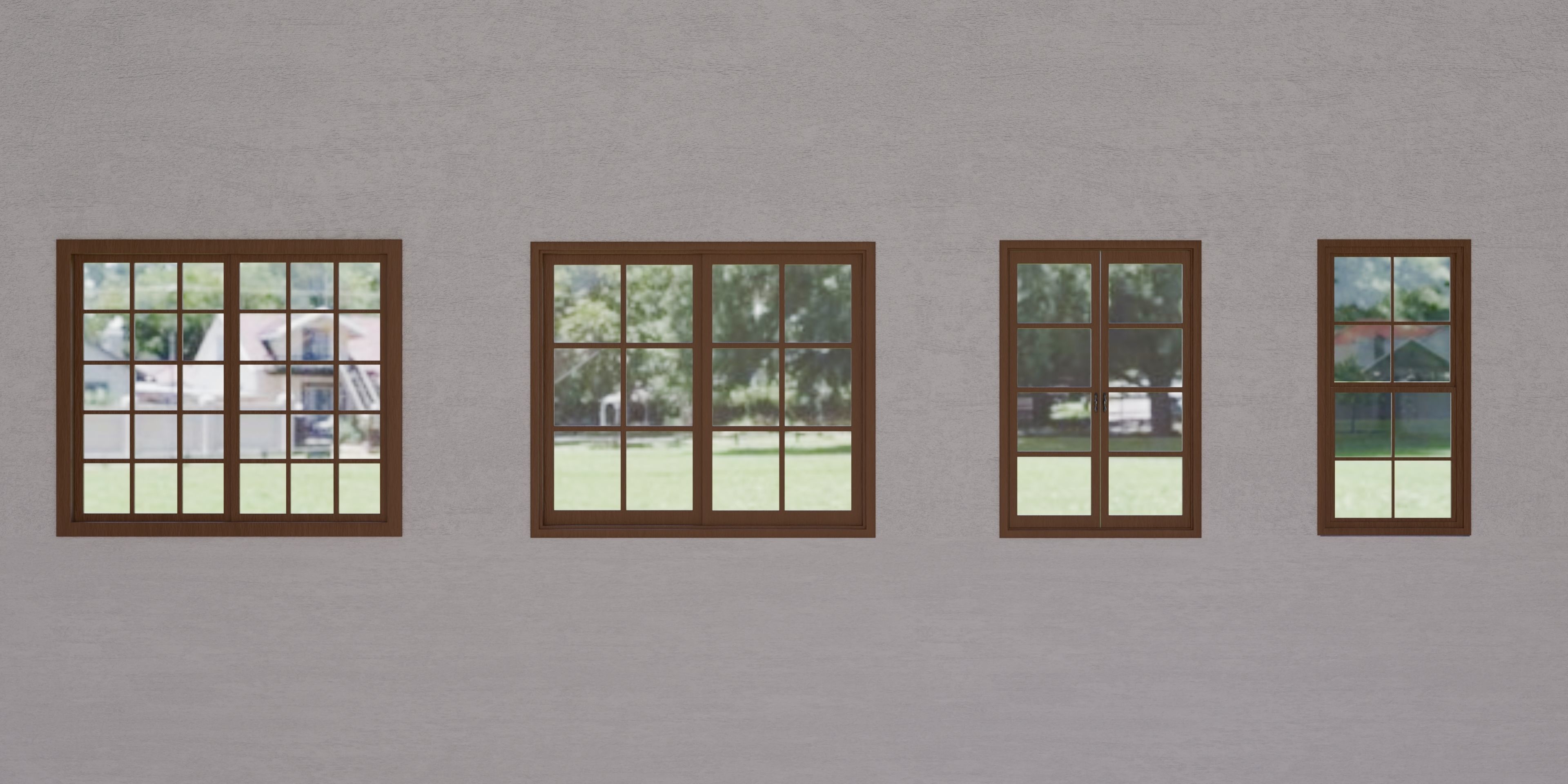 Window Package for your scene or project Free 3D model_3