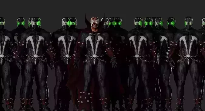 Hell Spawn Blender 3D mesh model