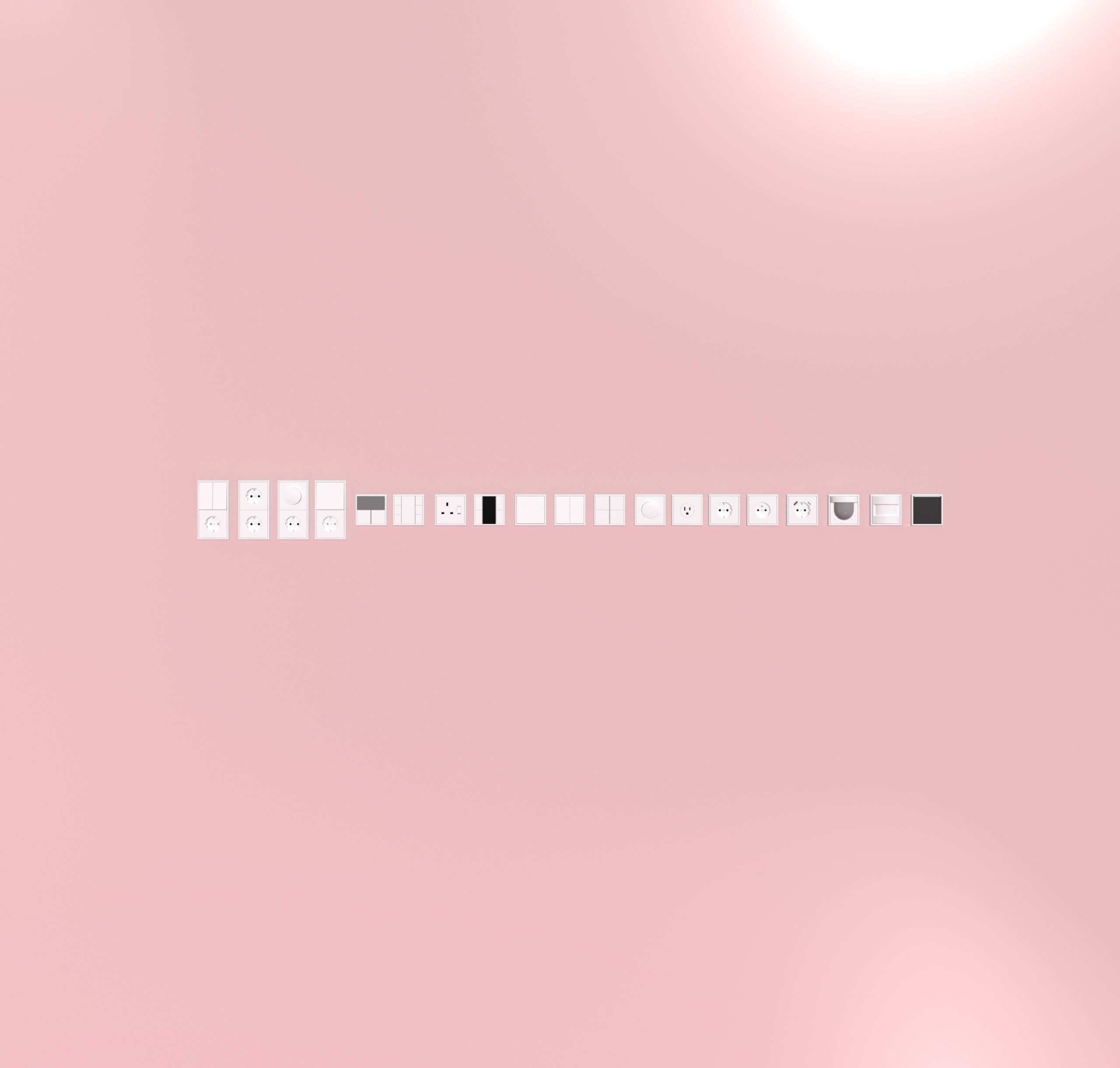 elektronik prizler ve dokunmatik anahtarlar Low-poly 3D model_19