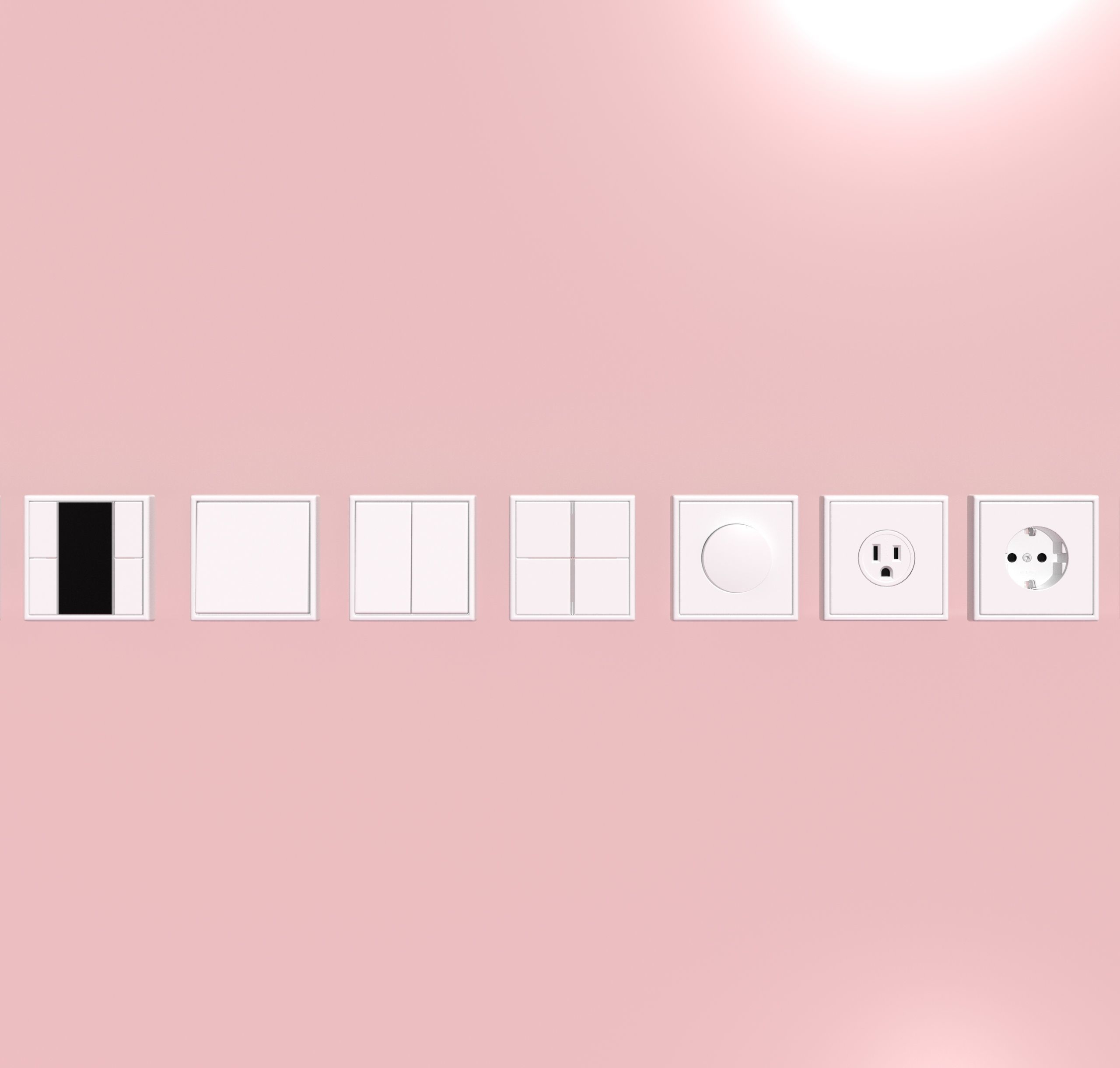 elektronik prizler ve dokunmatik anahtarlar Low-poly 3D model_22