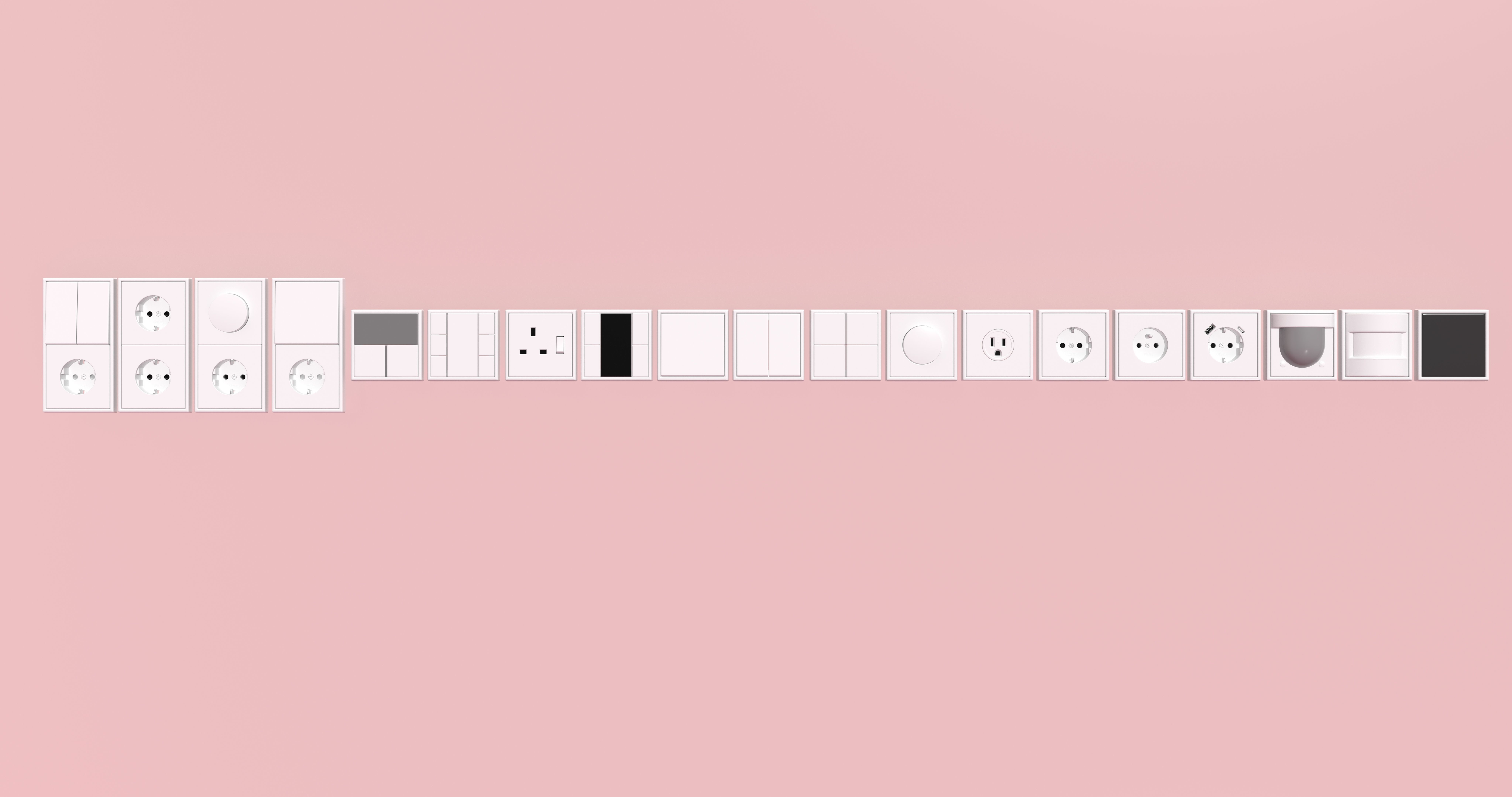 elektronik prizler ve dokunmatik anahtarlar Low-poly 3D model_20