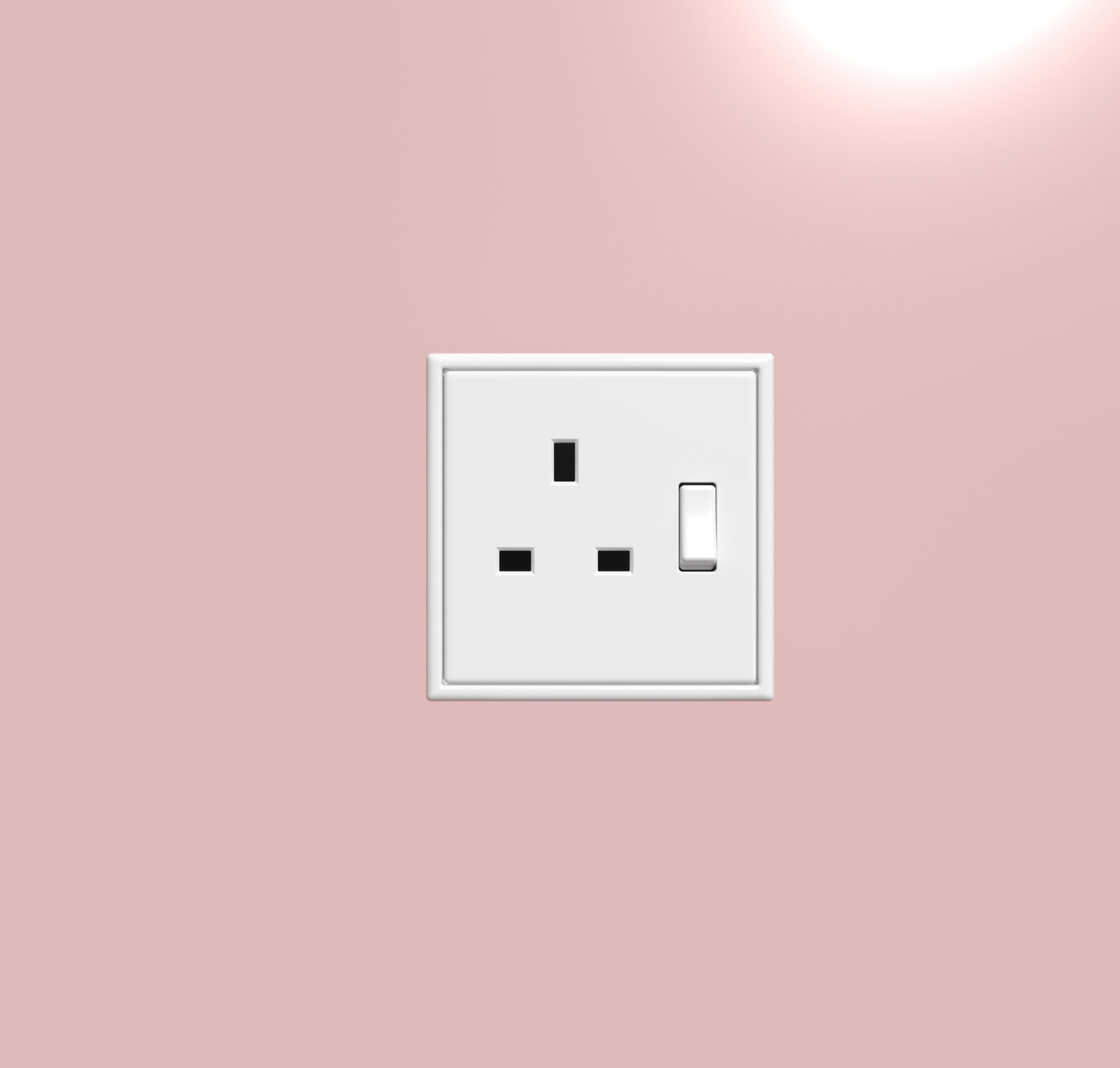 elektronik prizler ve dokunmatik anahtarlar Low-poly 3D model_10