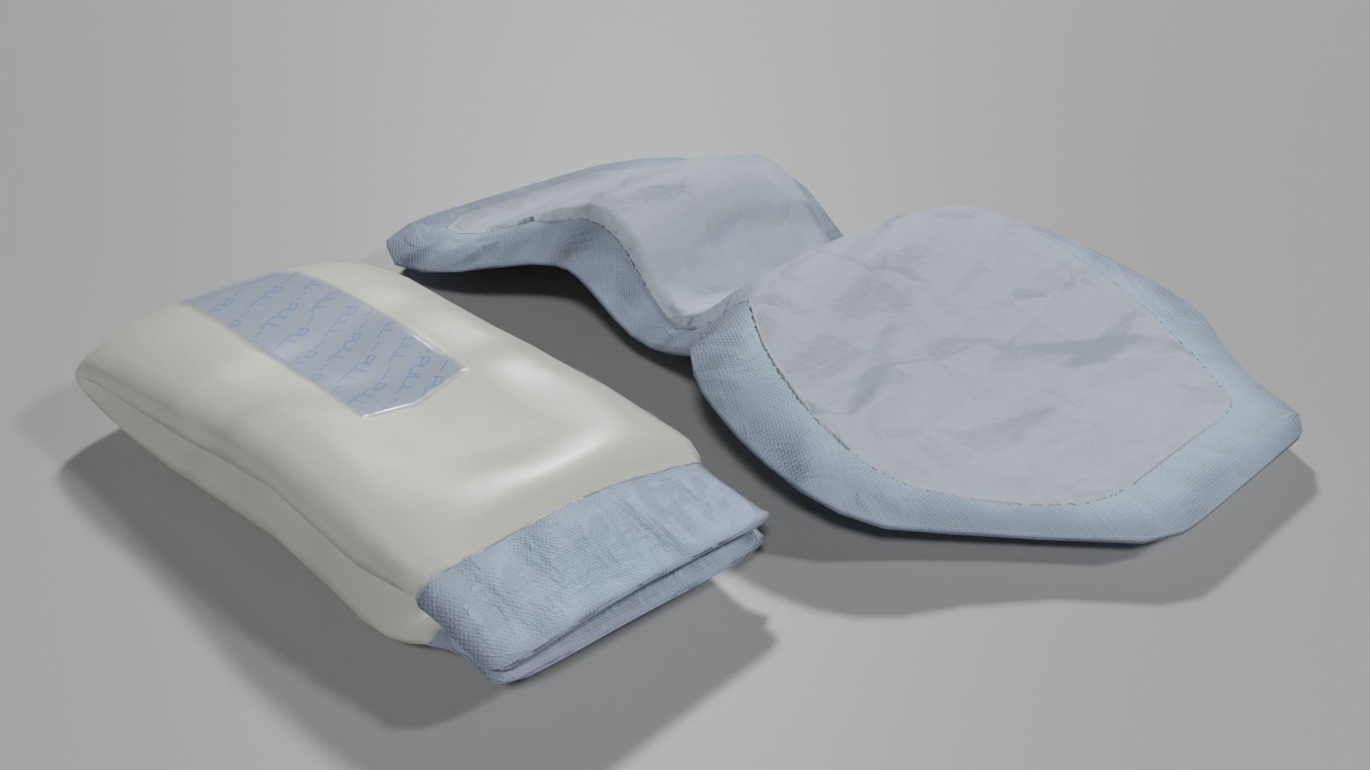 Incontinence Pads Low-poly 3D model_2