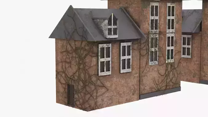 Detailed 4K Old IVY House 3D model