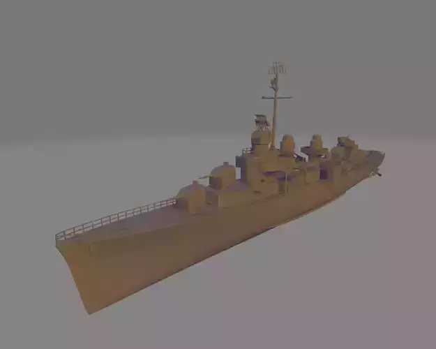 Uss fletcher DD 445 battleship