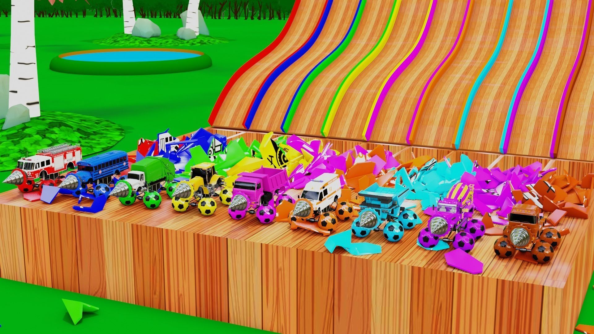 Vehicles Came out from Clay Boxes 3D model_3