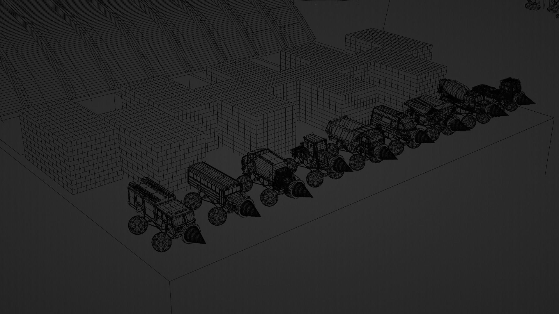 Vehicles Came out from Clay Boxes 3D model_7