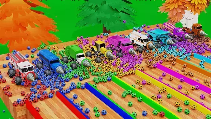 Vehicles Came out from Clay Boxes 3D model