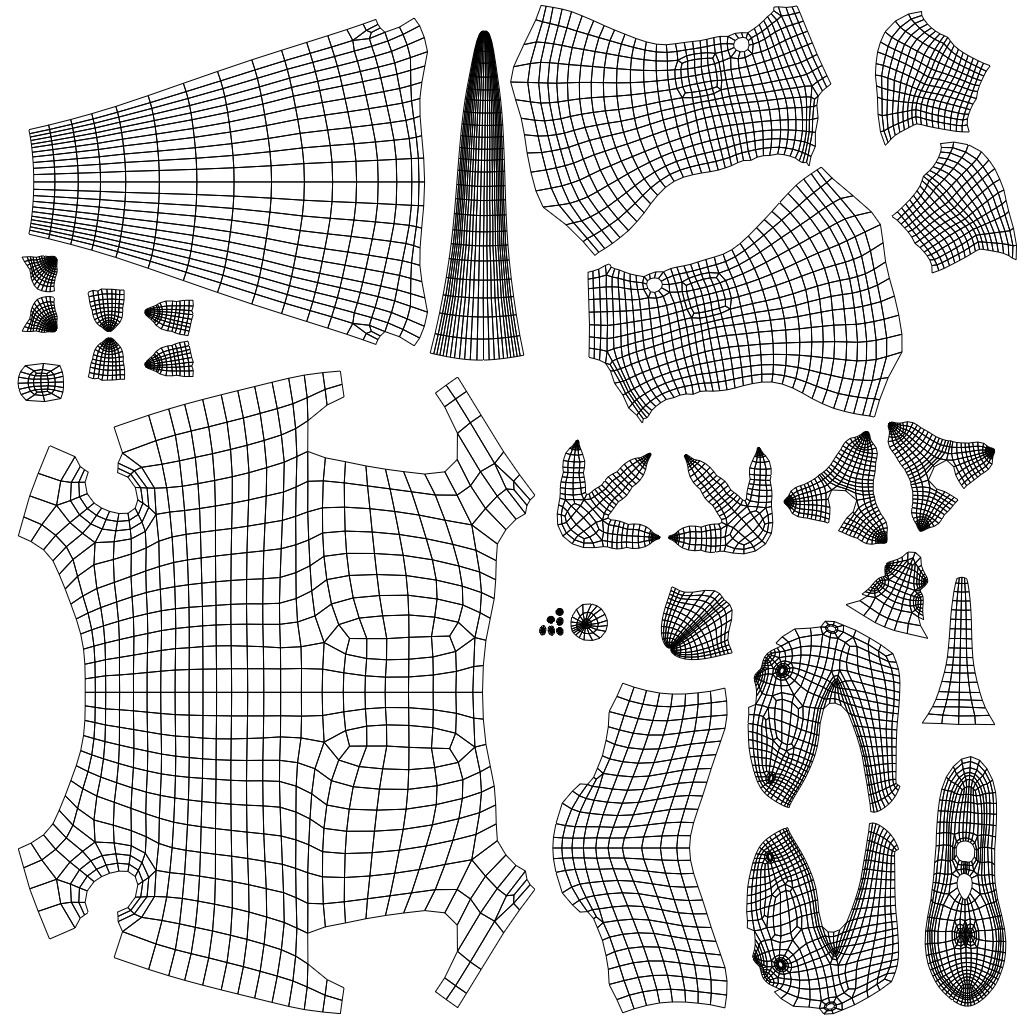 Daspletosaurus base mesh Low-poly 3D model_11