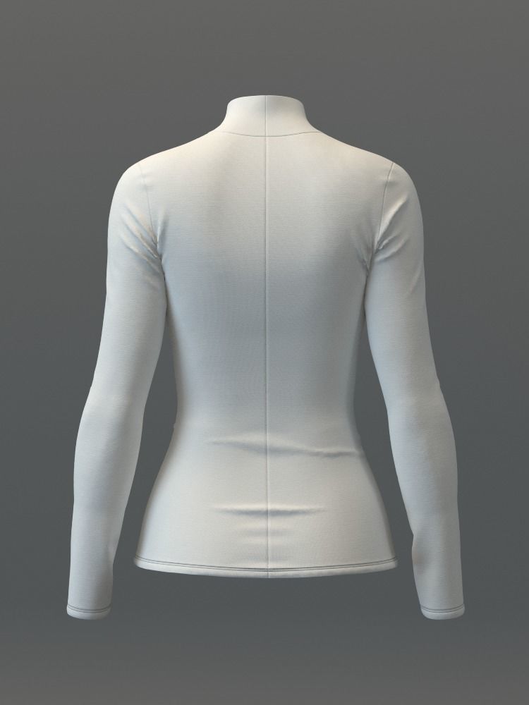 LS Turtleneck Tee 3D model_8