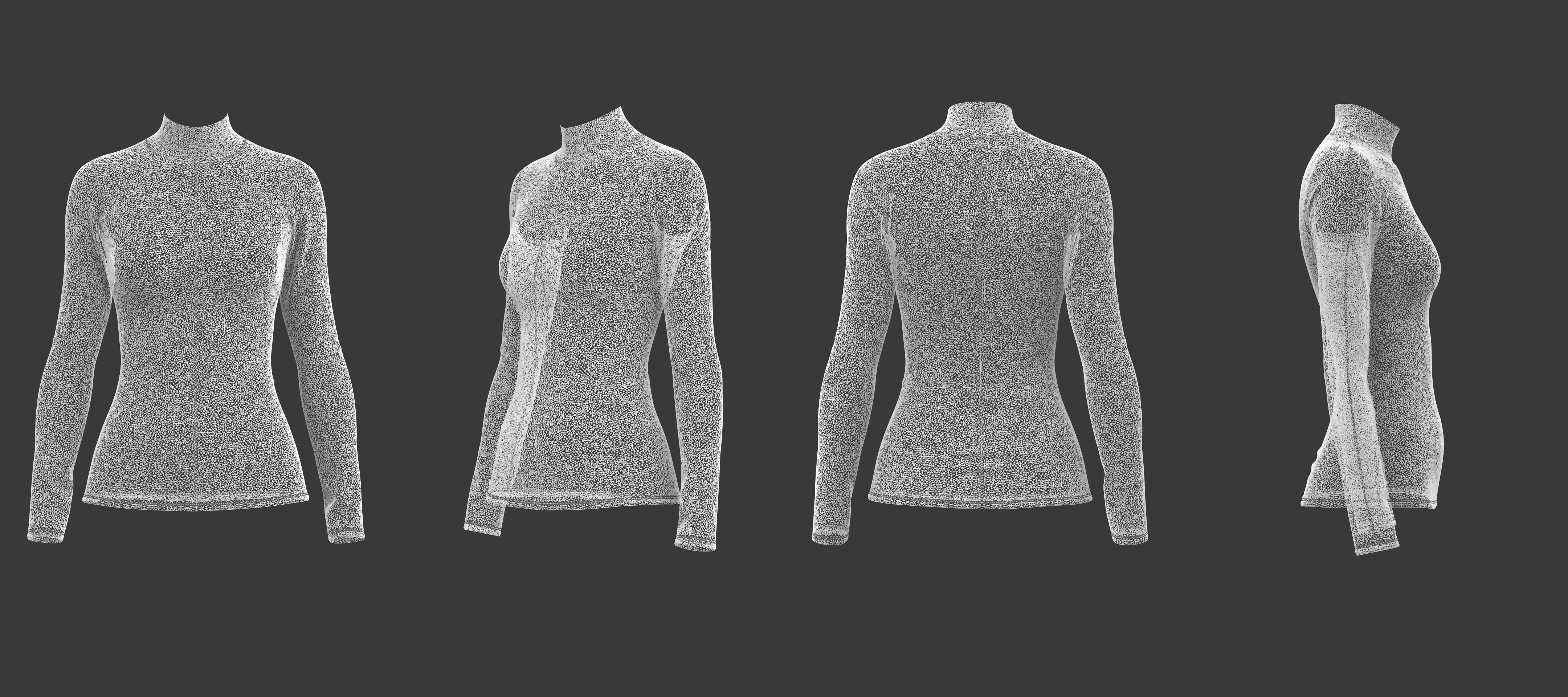 LS Turtleneck Tee 3D model_10