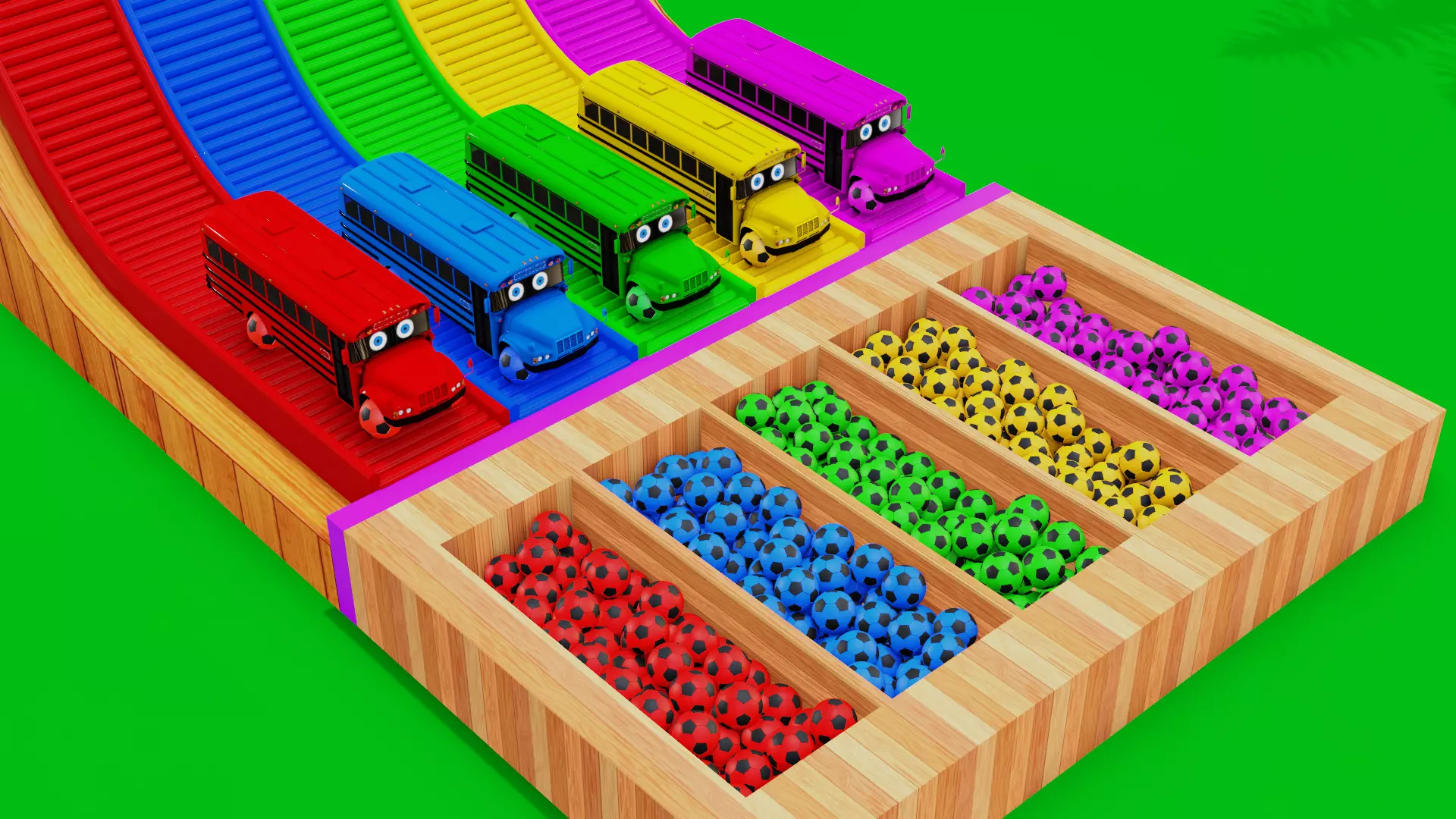 School Bus Attacked by color Gun 3D model_0