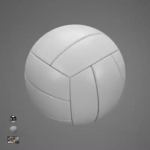 Volleyball White 3D model
