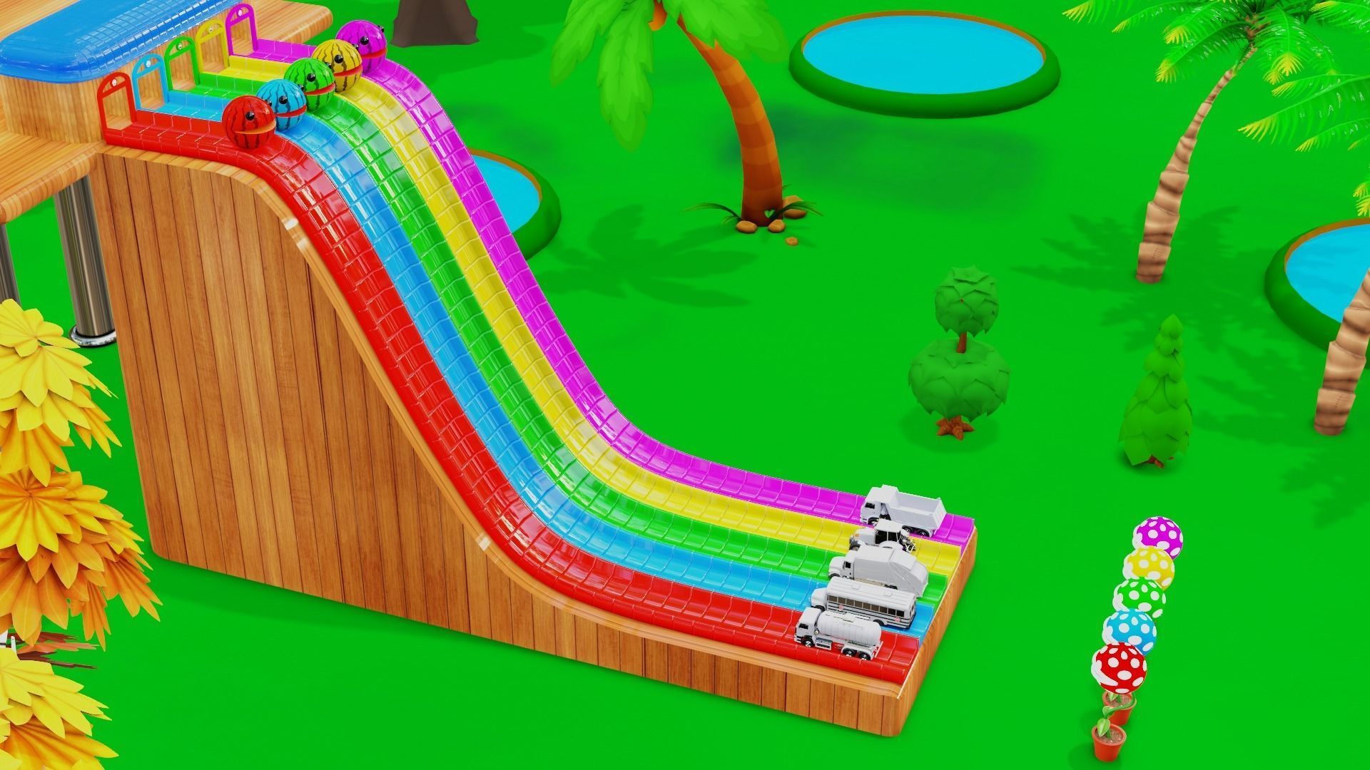 Monster Plant Eating Vehicles 3D model_3