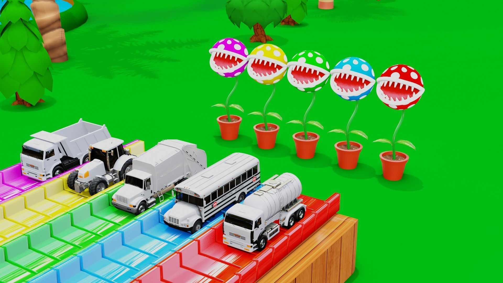 Monster Plant Eating Vehicles 3D model_2