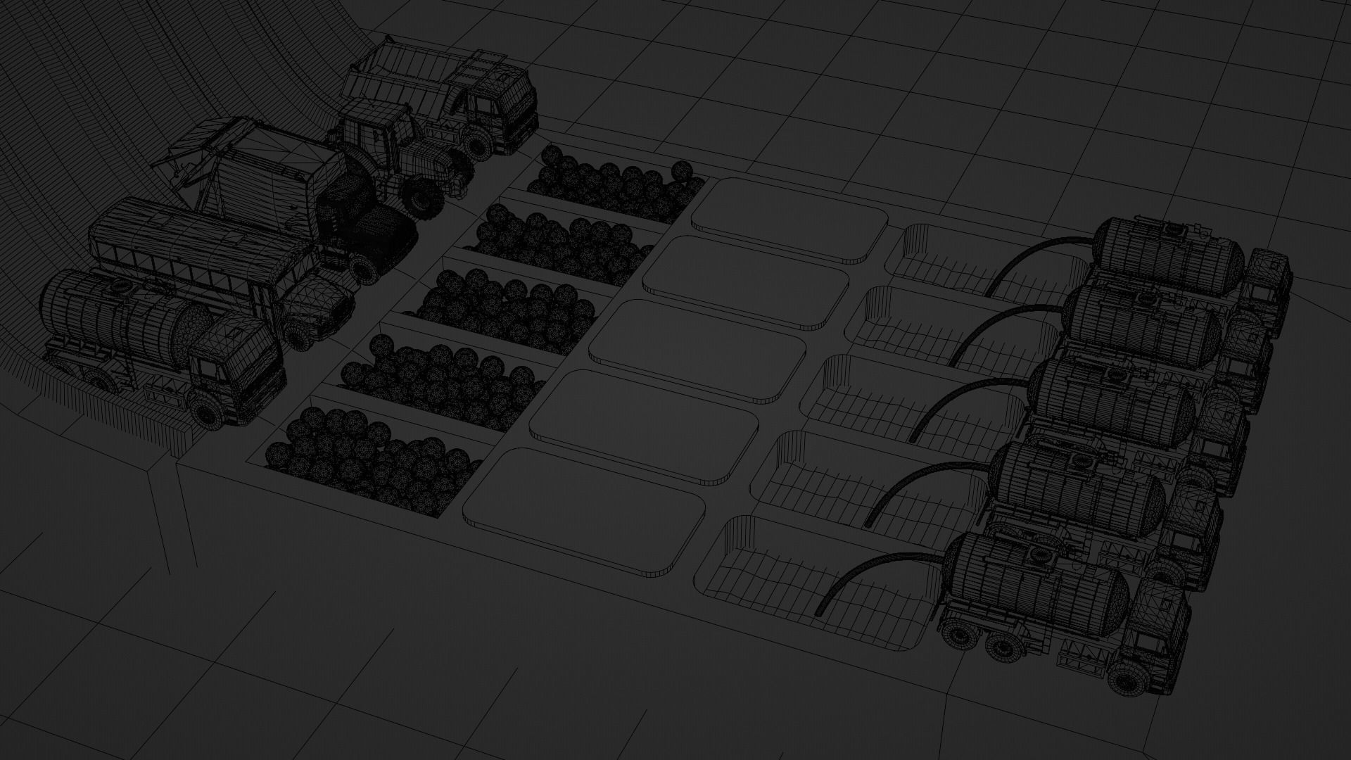 Vehicle Dibbing on the Color pool 3D model_5