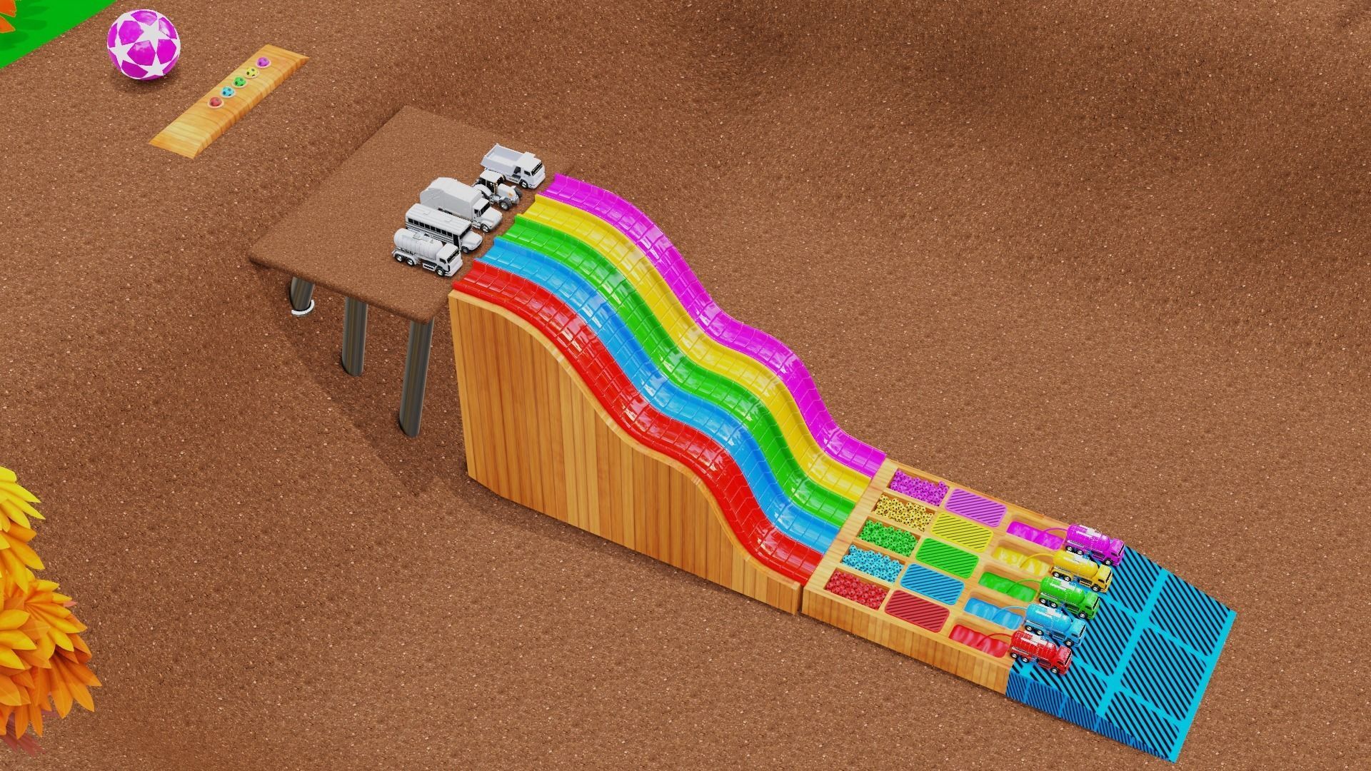 Vehicle Dibbing on the Color pool 3D model_2