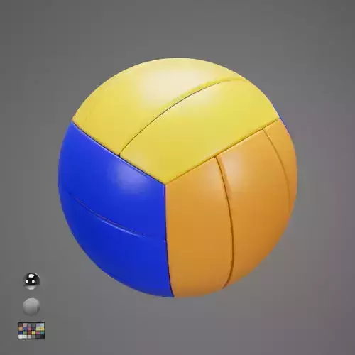 Volleyball Orange 3D model