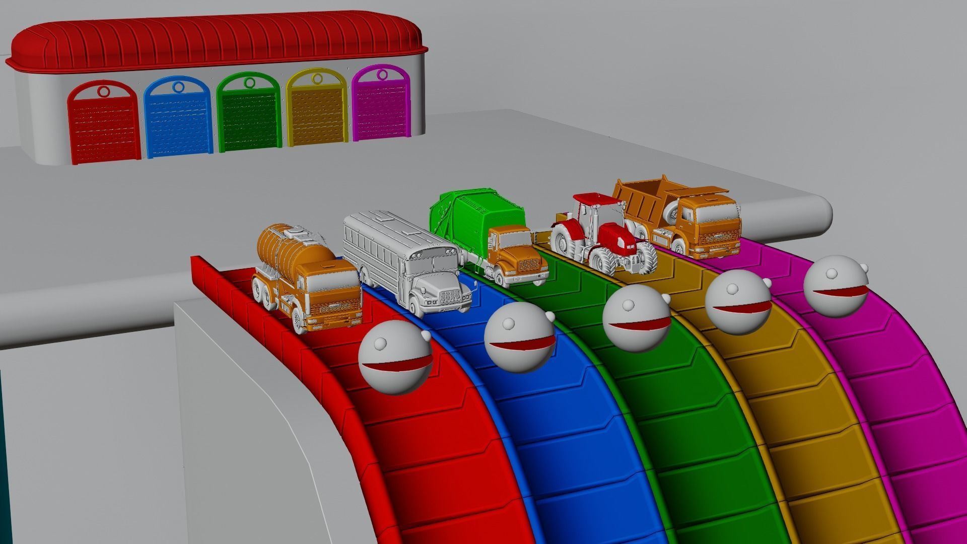 Vehicles Hate Pacman 3D model_4